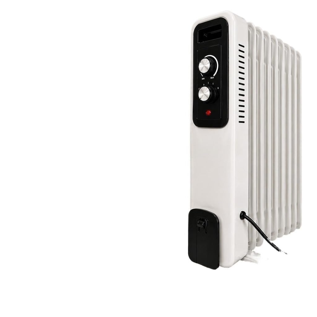 Aquecedor a Óleo 7 Pinos 1500W 3 Níveis Portátil Silencioso para Quarto Sala Escritório