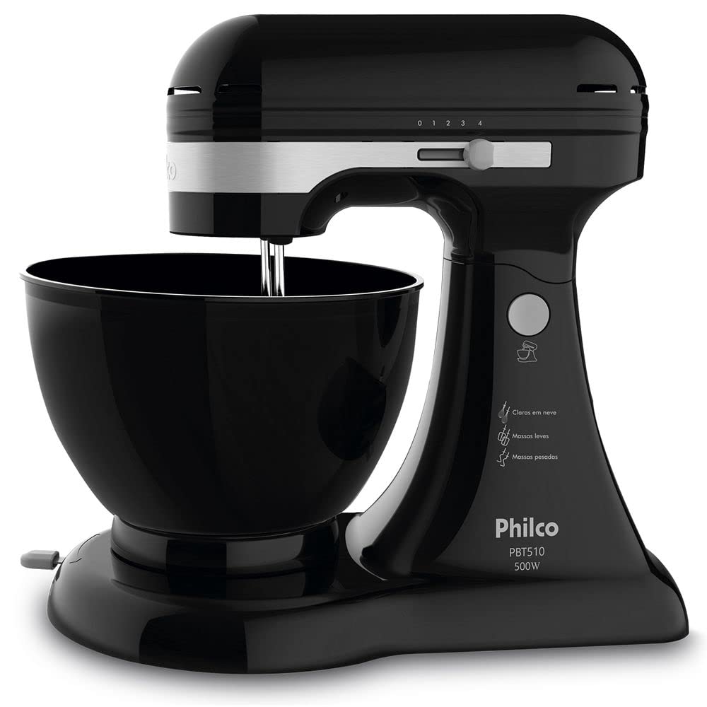 Batedeira PBT510 Philco Preto 4 velocidades 5l, 220V