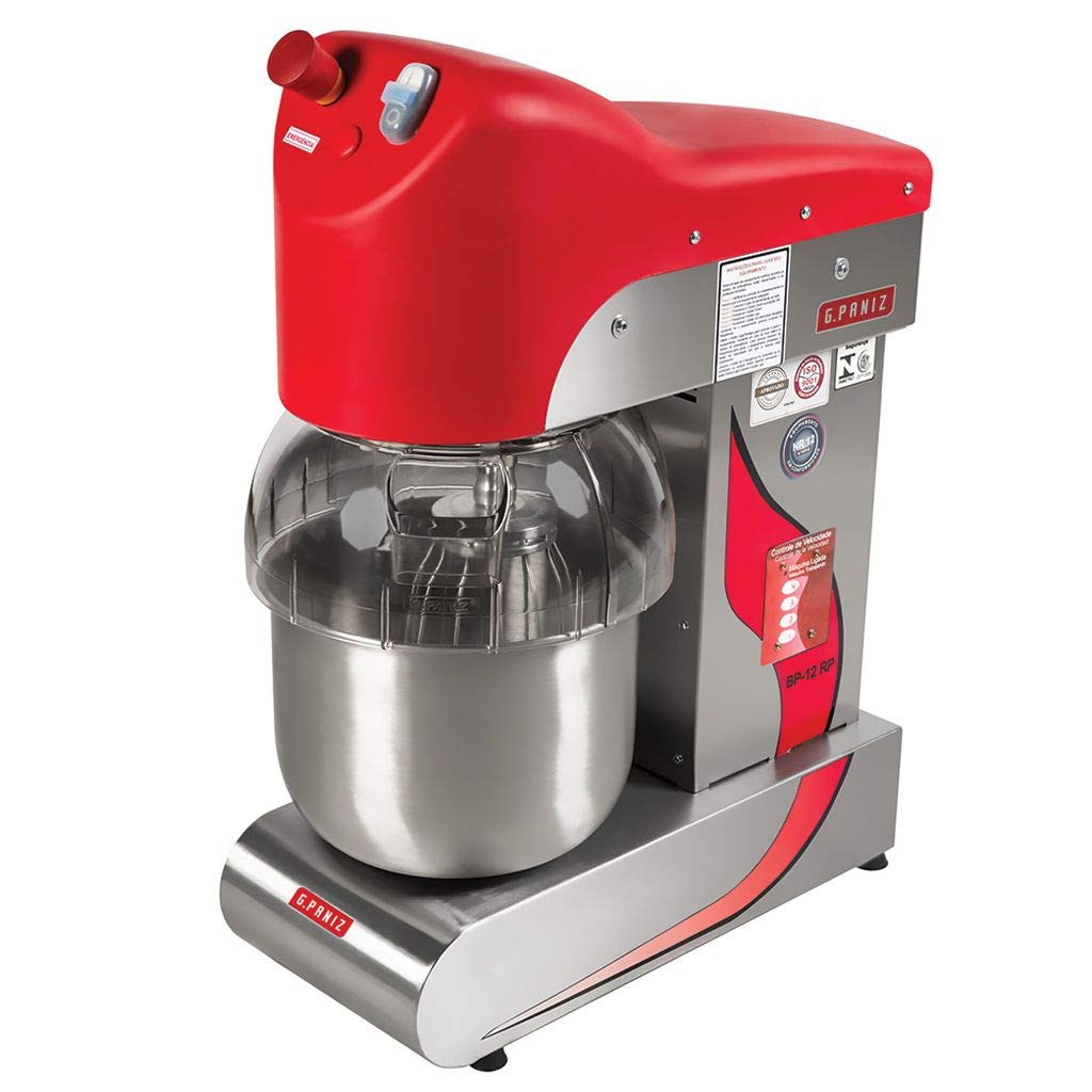 Batedeira Planetária 12 Litros c/ 4 Velocidades Inox G.Paniz BP-12 RP - 127 V