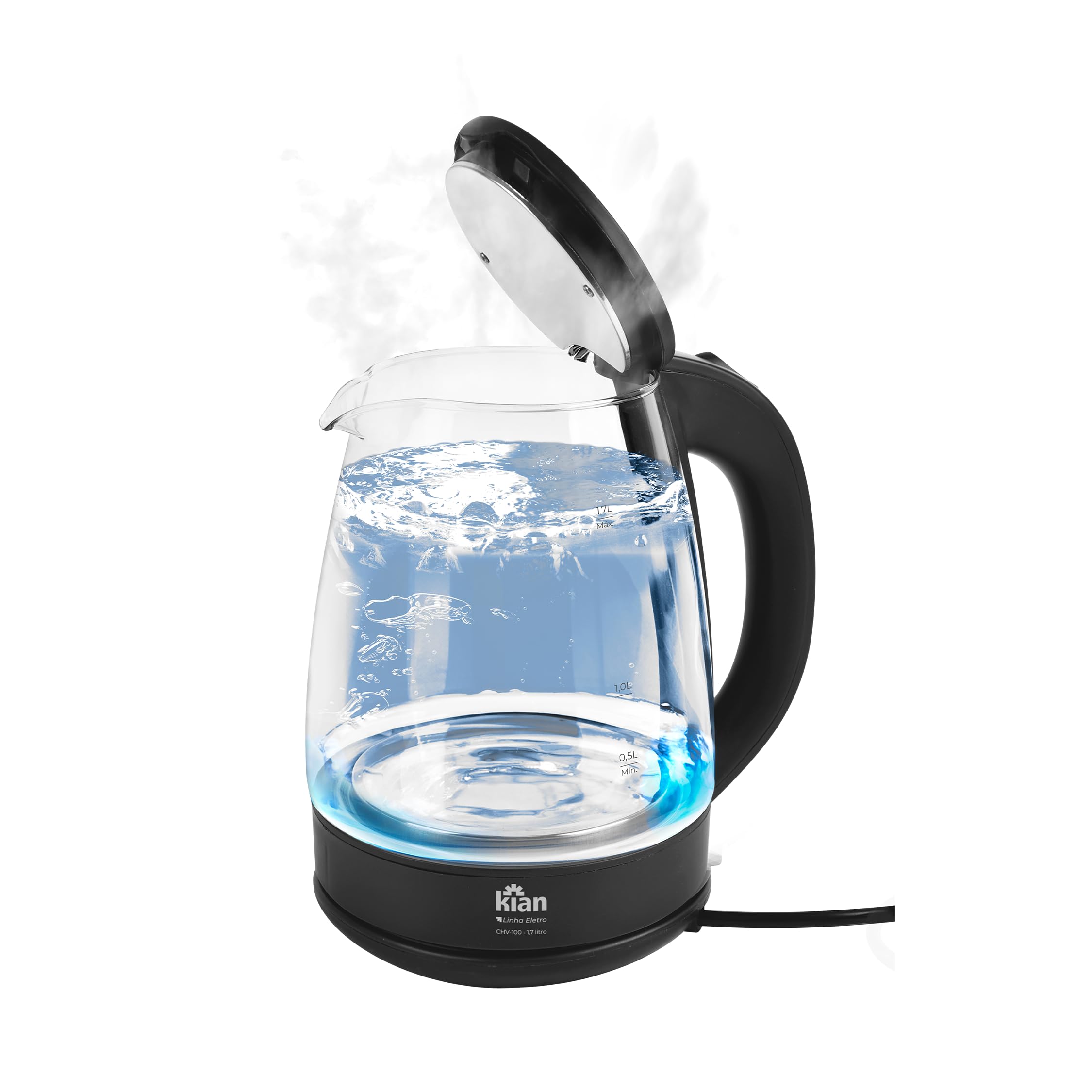 Chaleira Elétrica 1,7L Vidro 220V CHV-100 Kian