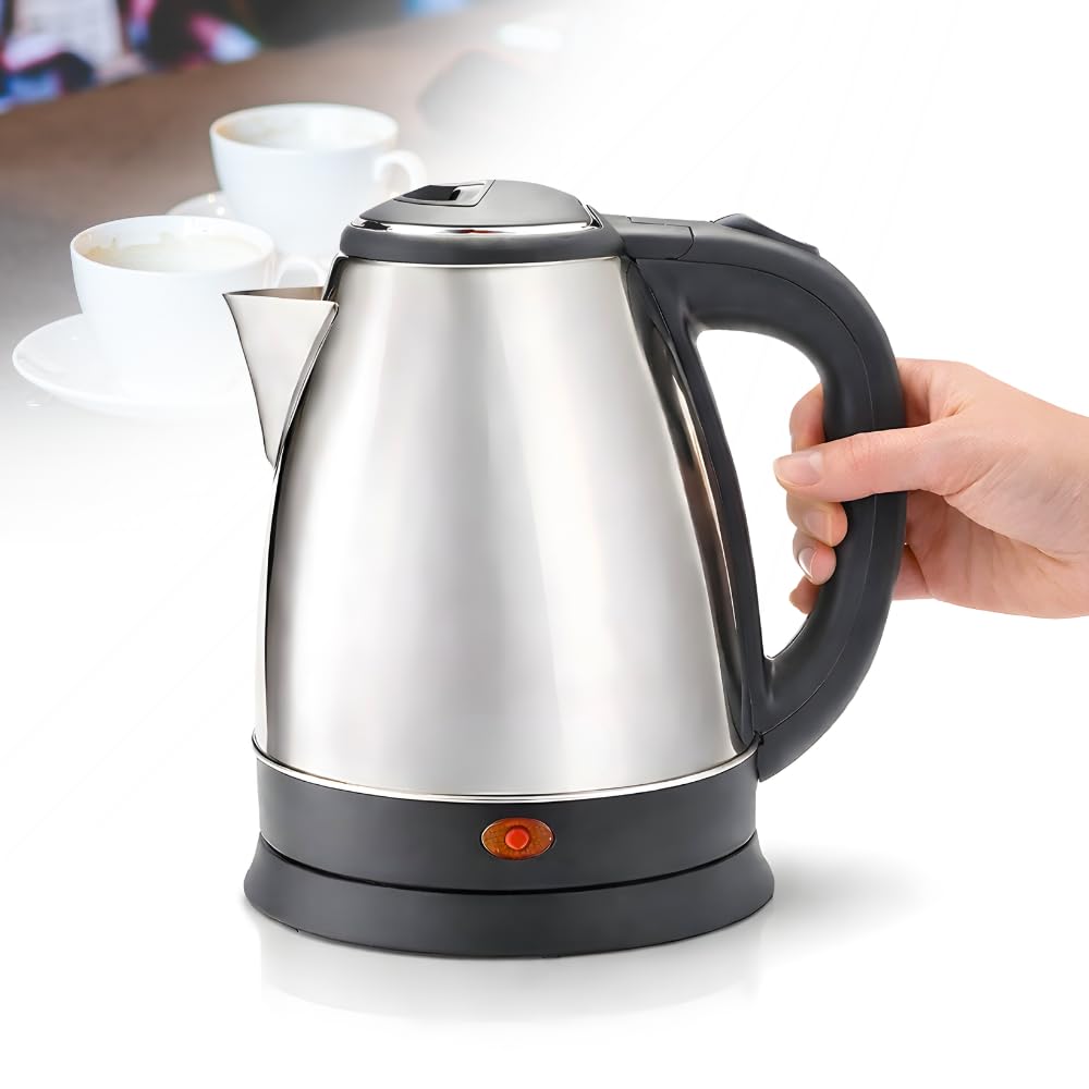 Chaleira Elétrica 1,8L Inox 127v Proteção Contra Superaquecimento Fácil Abertura Tampa