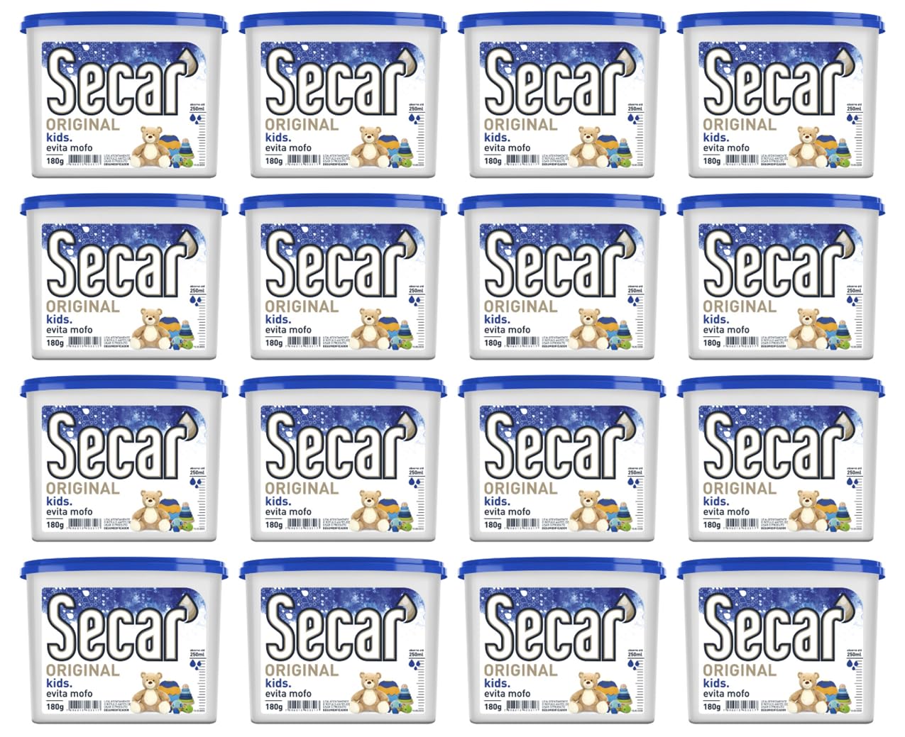 Anti Mofo Secar 16 un X 180g Natural - Desumidificador Armario (Kids)