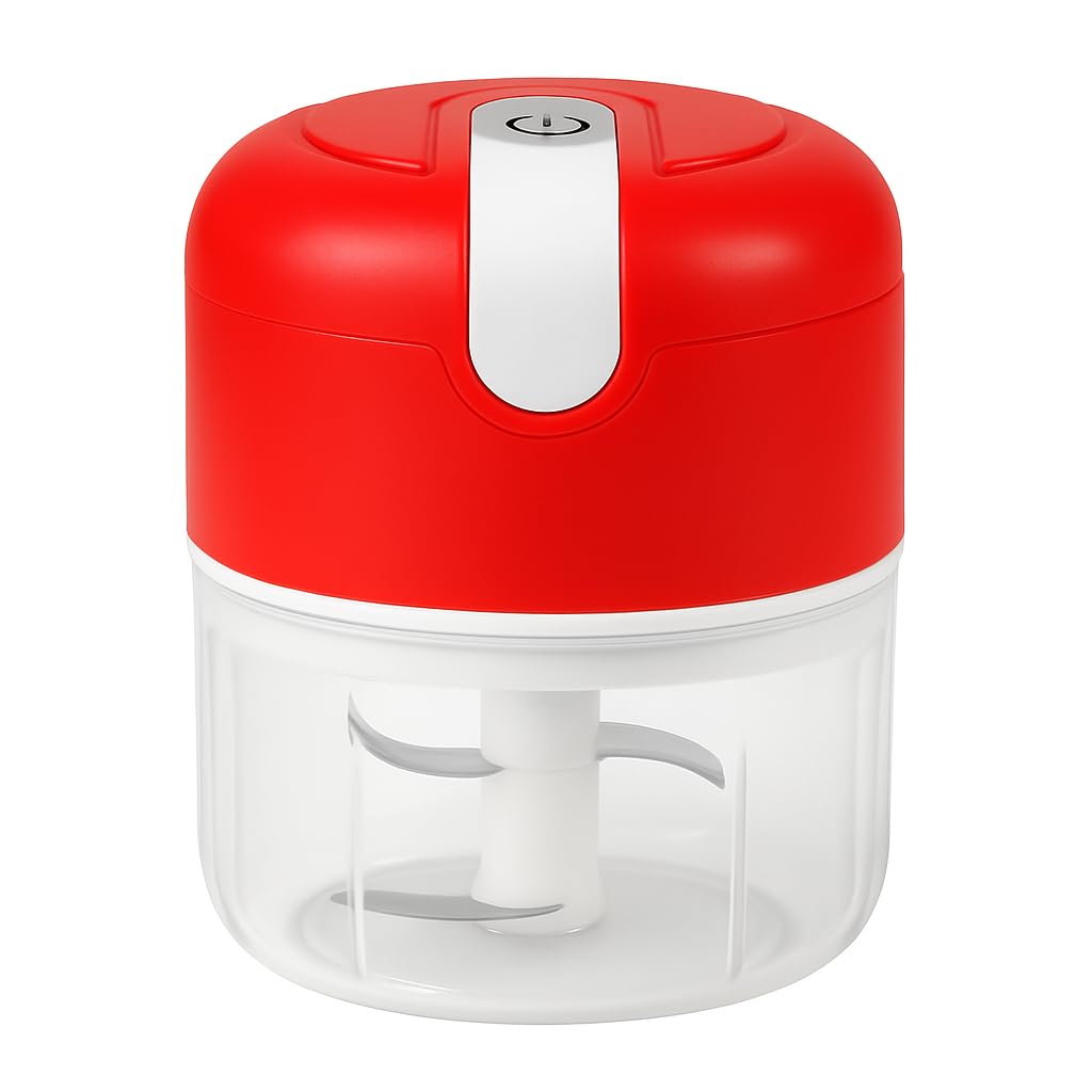 Mini Processador de Alimentos Automático USB Recarregável 250ml – Portátil, Silencioso e