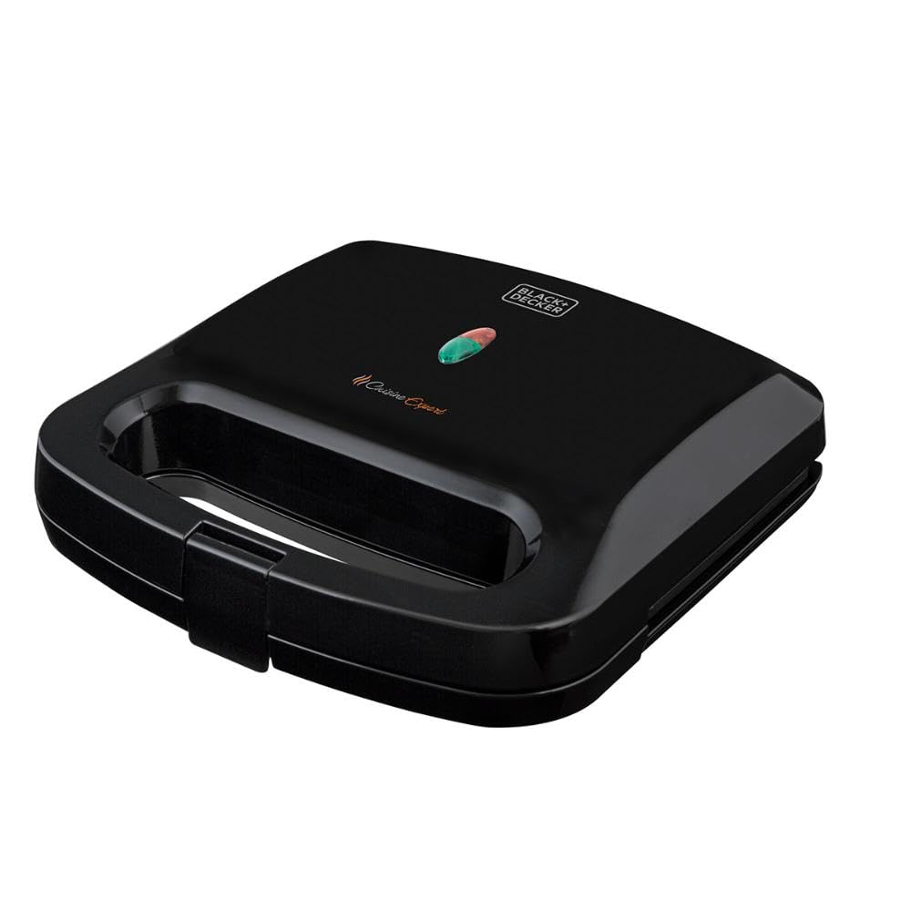 BLACK+DECKER Grill e Sanduicheira Elétrica 750W GS800 Antiaderente 220V