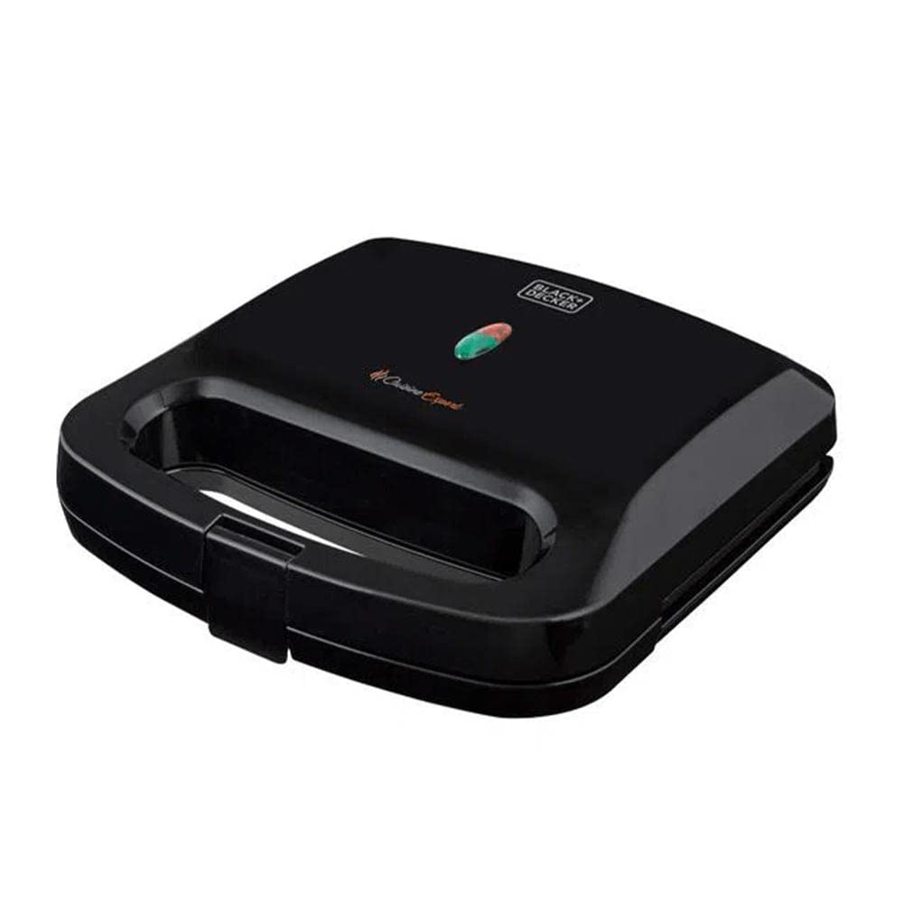 BLACK+DECKER Grill e Sanduicheira Elétrica 750W GS800 Antiaderente 127V