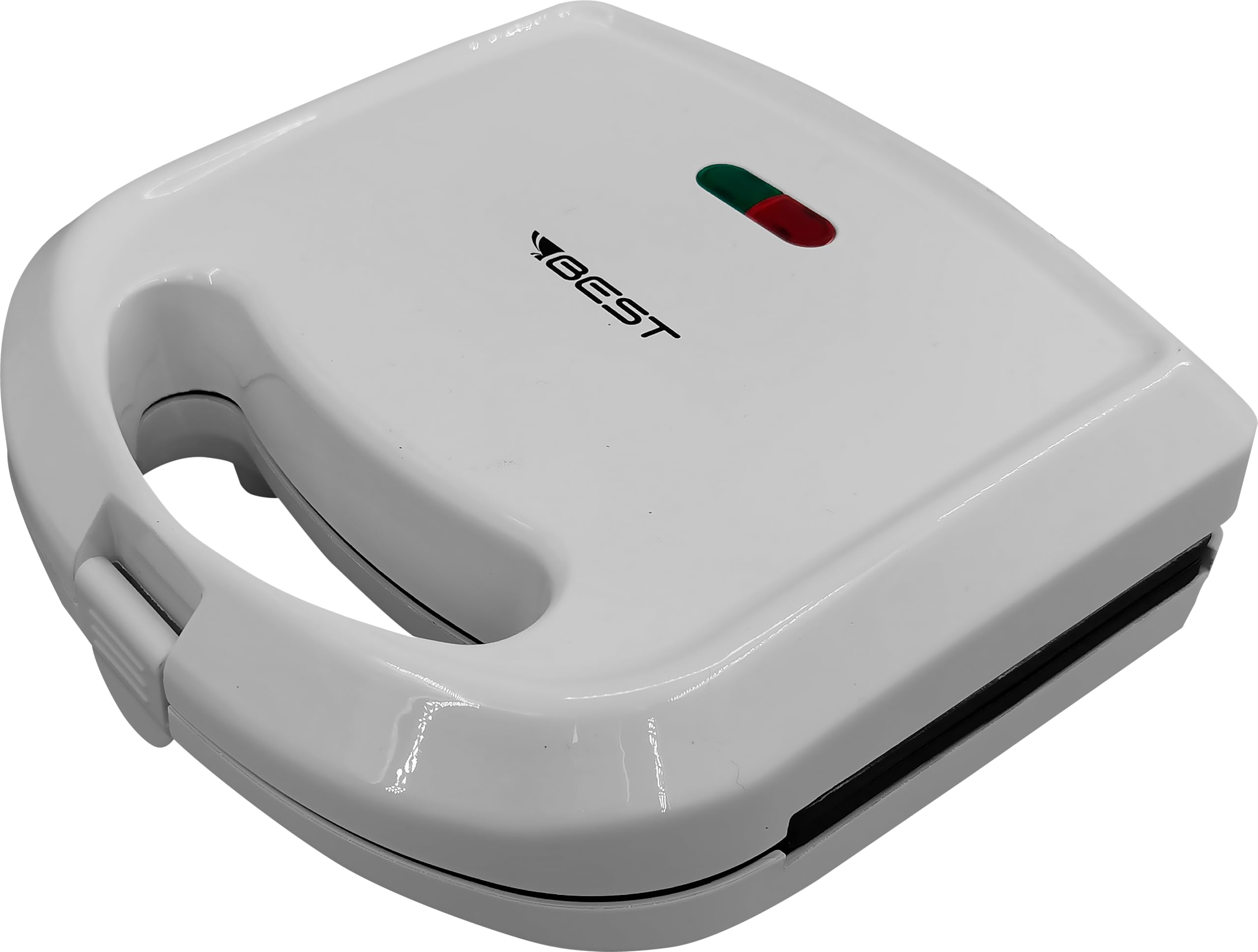BEST Mini Grill Sanduicheira, Branco, 750W, Capacidade para 2 Sanduíches, 220V