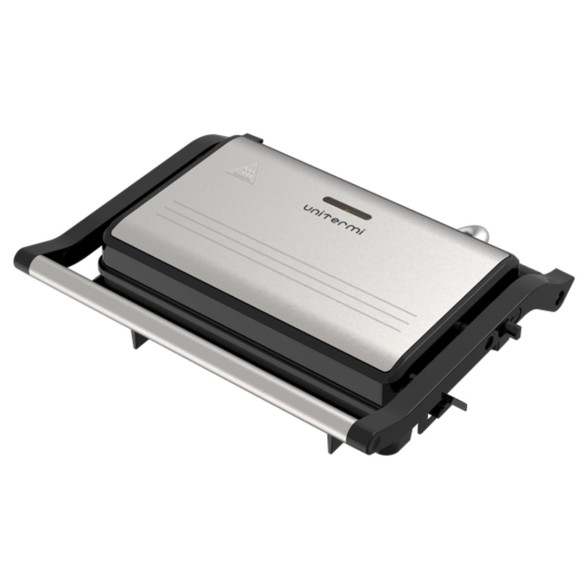 Grill e Sanduicheira Elétrica Potentcia 1000W Inox Antiaderente Luz indicativa Alça