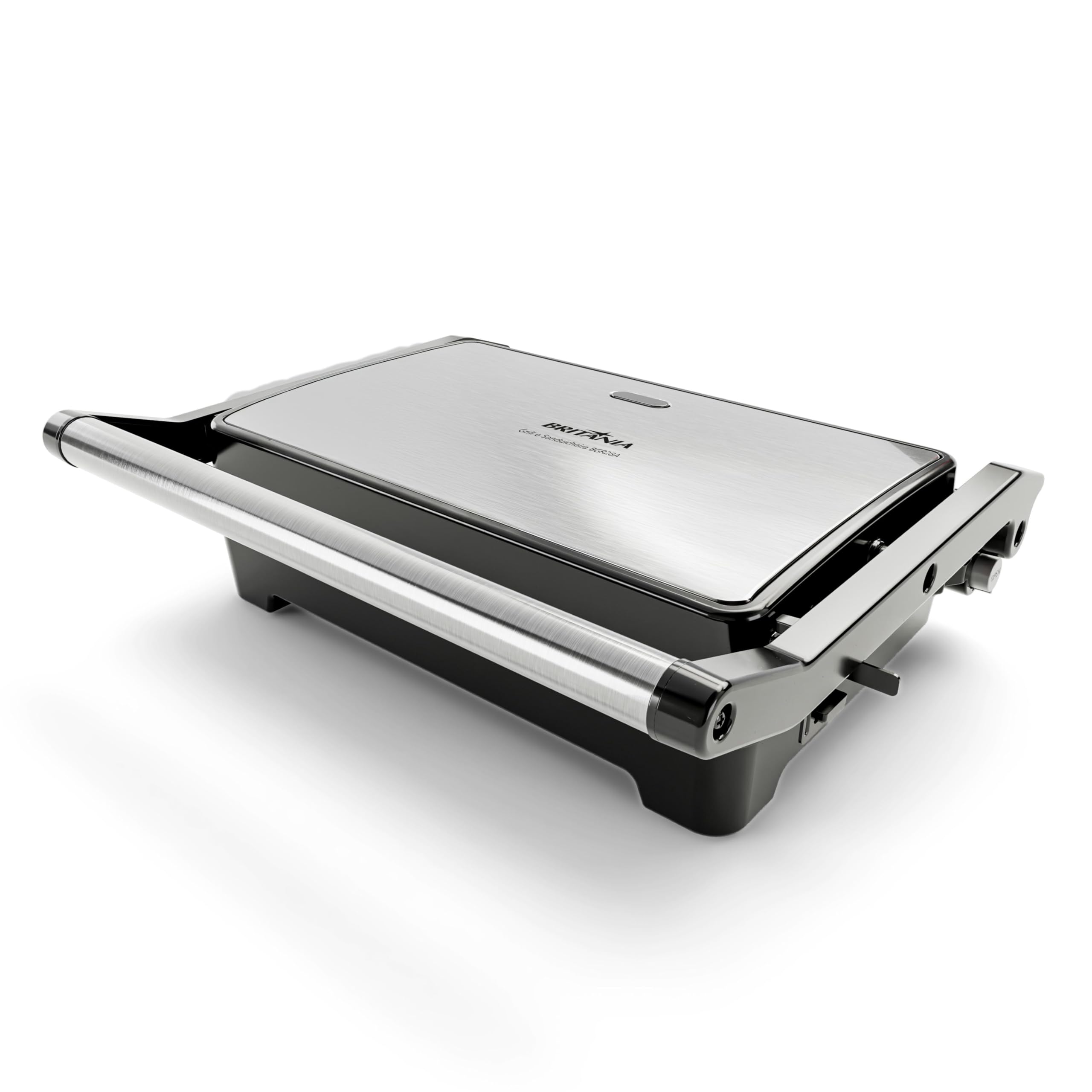 Grill e Sanduicheira Britânia 2 em 1 c/Abertura 180º BGR28A 220V