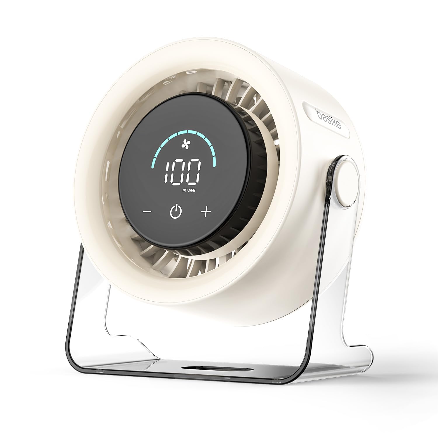 Basike Ventilador de Mesa USB, 3 Velocidades Super Silencioso, Portátil Ideal para