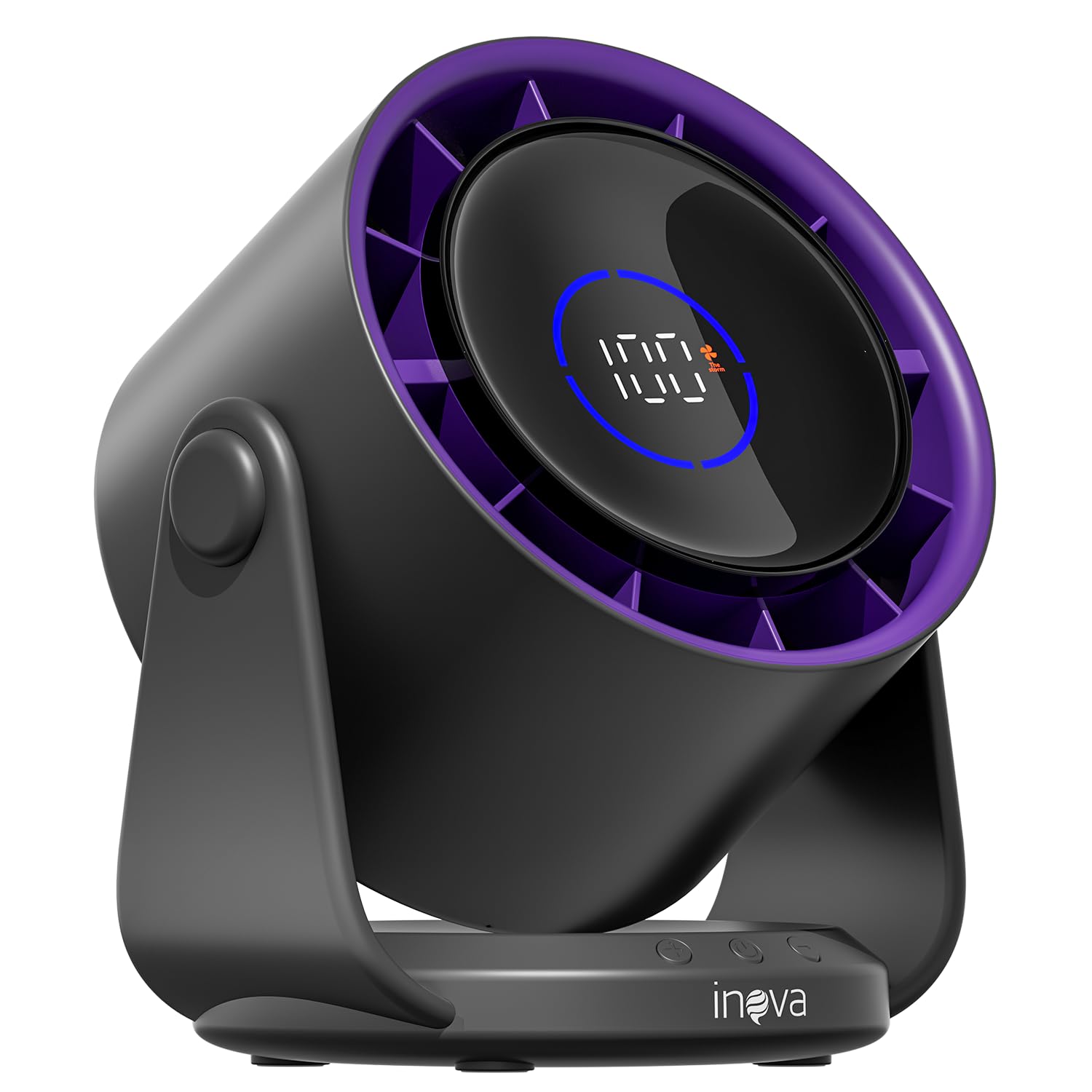 INAVA Ventilador de Mesa Portátil 28db Ultra Silencioso - Display Digital 100