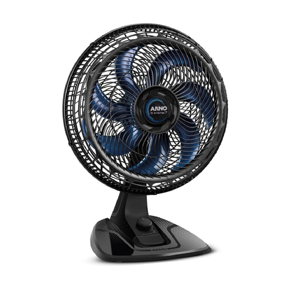 Arno X-treme VE70, Ventilador de Mesa, 40cm, 3 Velocidades, Preto, Elétrico, Design