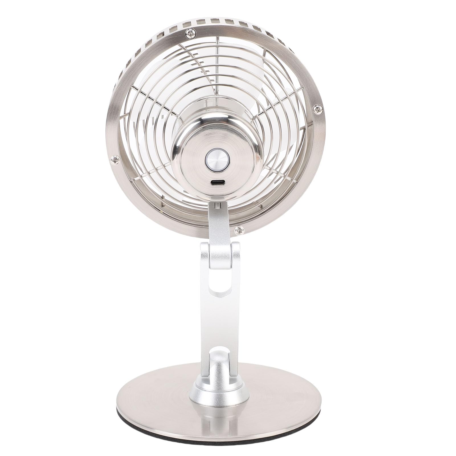 Cosiki Ventilador de Mesa USB de 7 Polegadas, Metal Durável Silencioso Ajustável Com