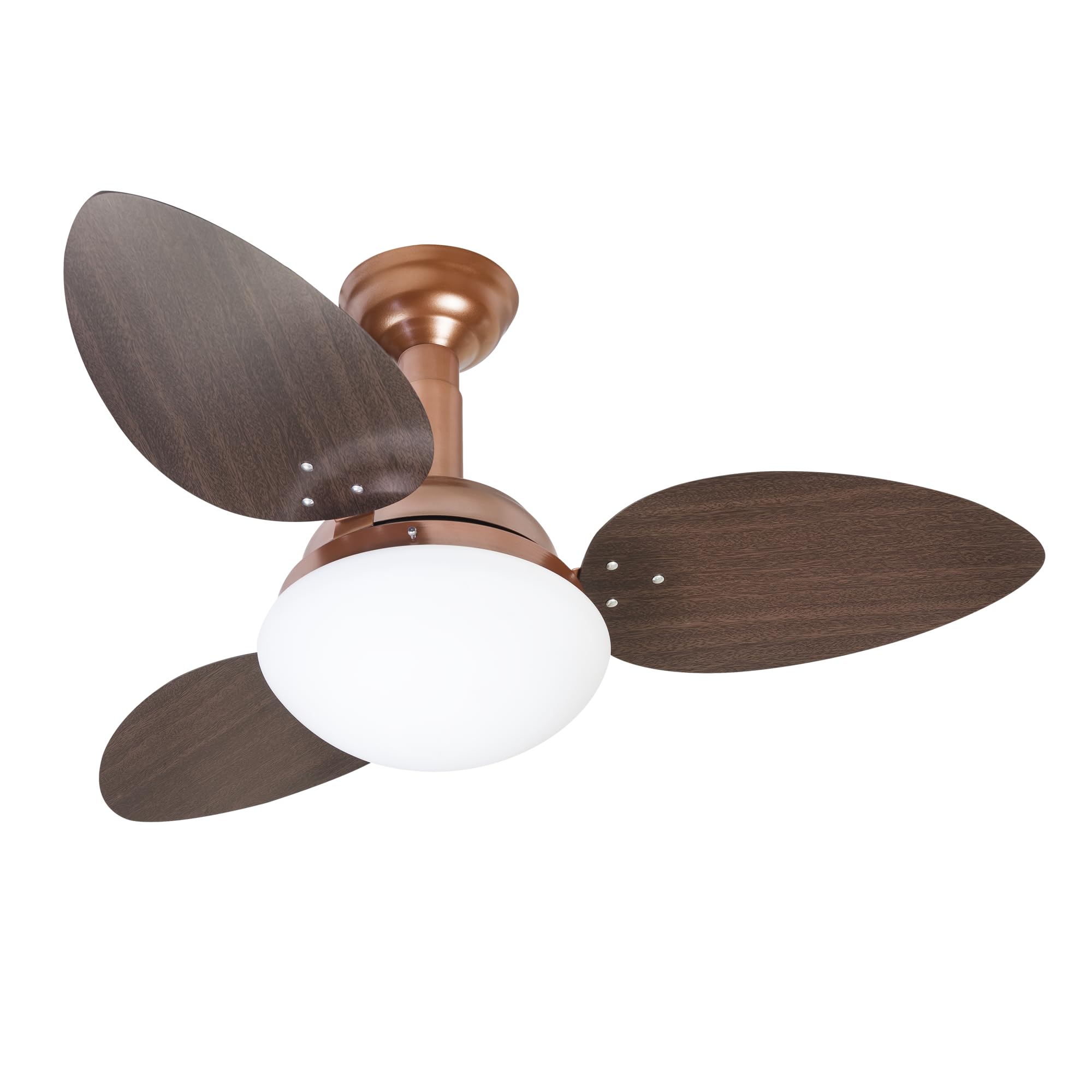 Venti-Delta Jet Ventilador de Teto 3 Velocidades com Luminária 127v Cobre/Tabaco