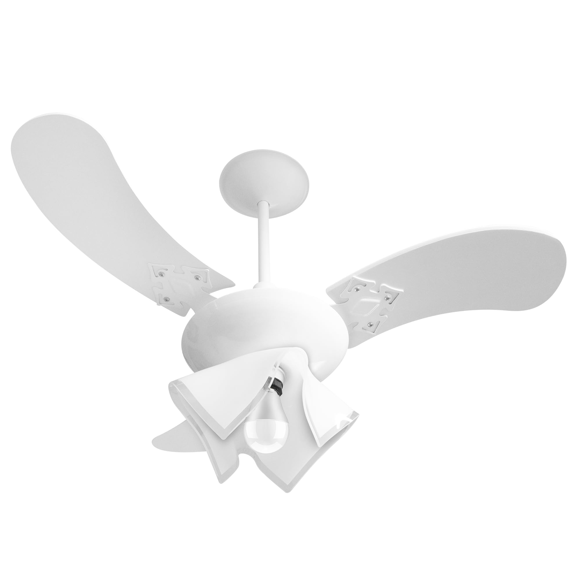 Venti-Delta Fit Ventilador de Teto 3 Velocidades com Luminária 127v Branco