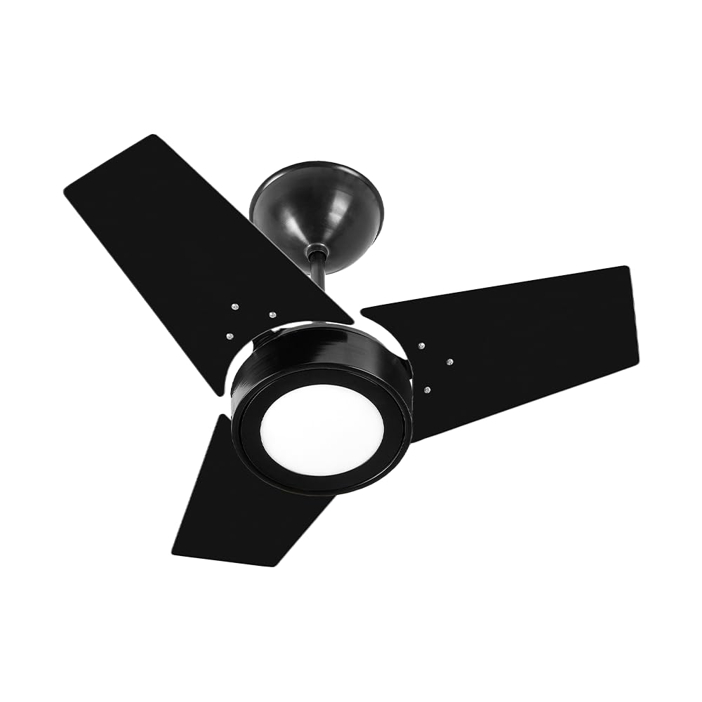 Venti-Delta Fit Led Ventilador de Teto 3 Velocidades com Luminária 127v Preto