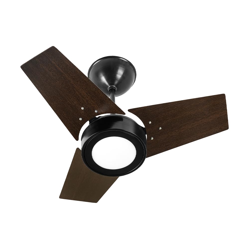 Venti-Delta Fit Led Ventilador de Teto 3 Velocidades com Luminária 127v Preto/Tabaco