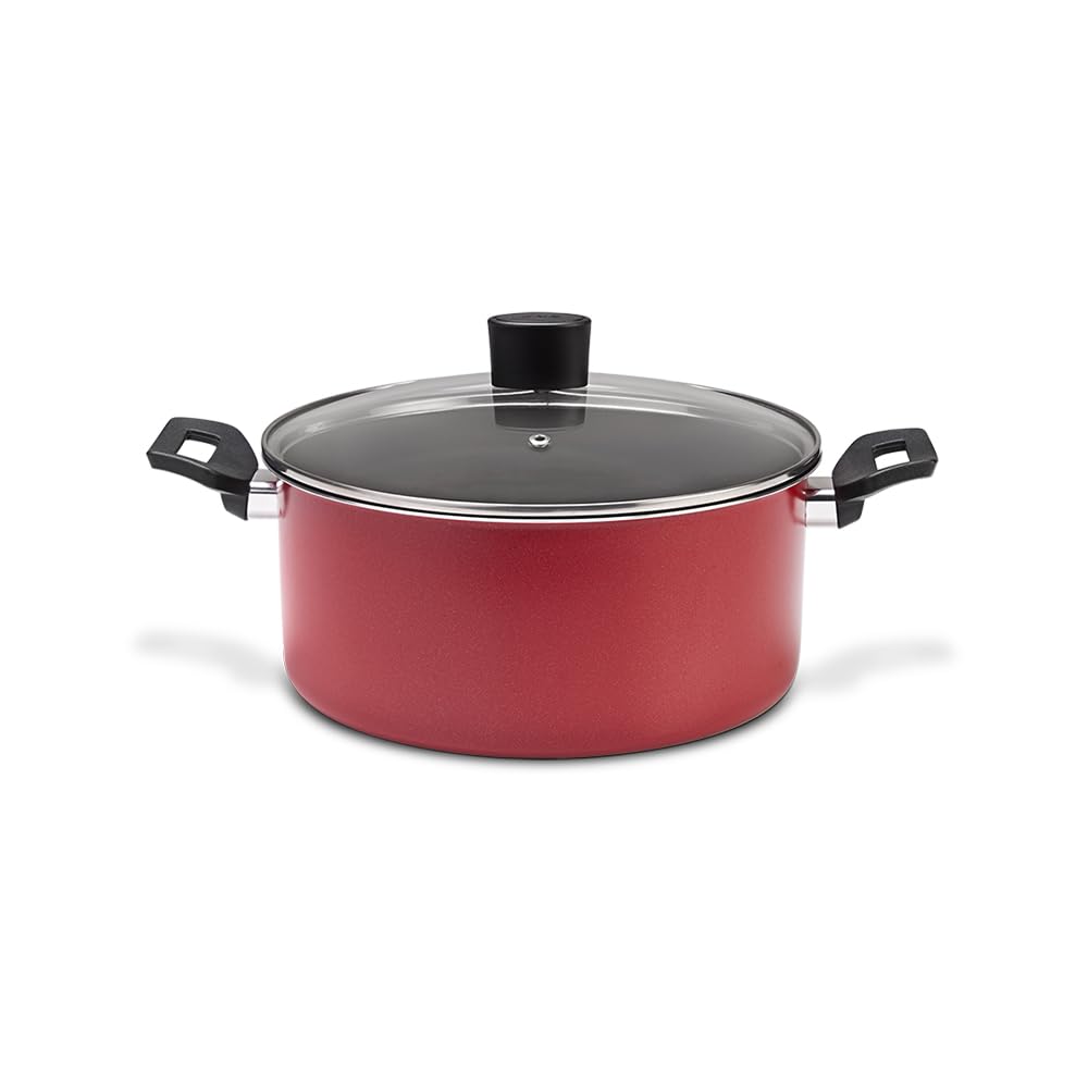 Caçarola com Tampa Brinox Ø22cm 3,4L Vermelho Garlic