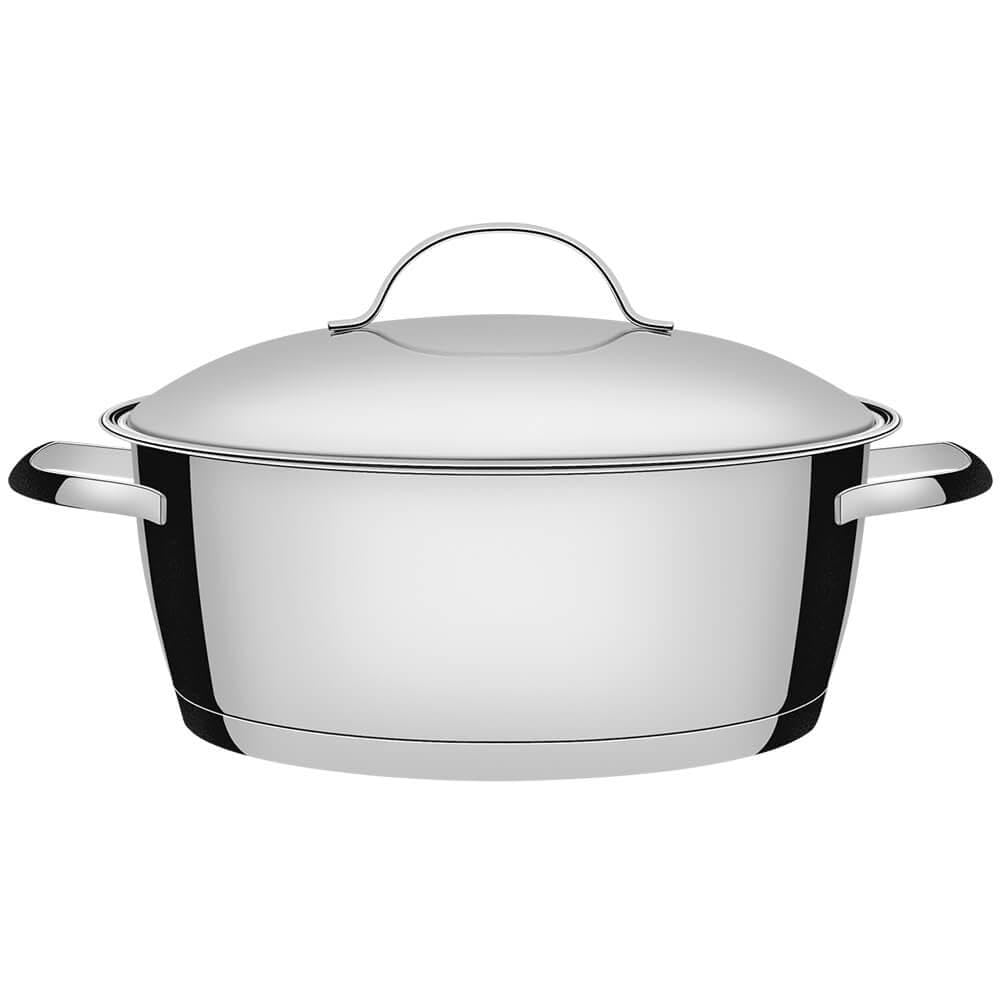 Caçarola Aço Inox 2 Alças 3,30 L Allegra Prata Tramontina