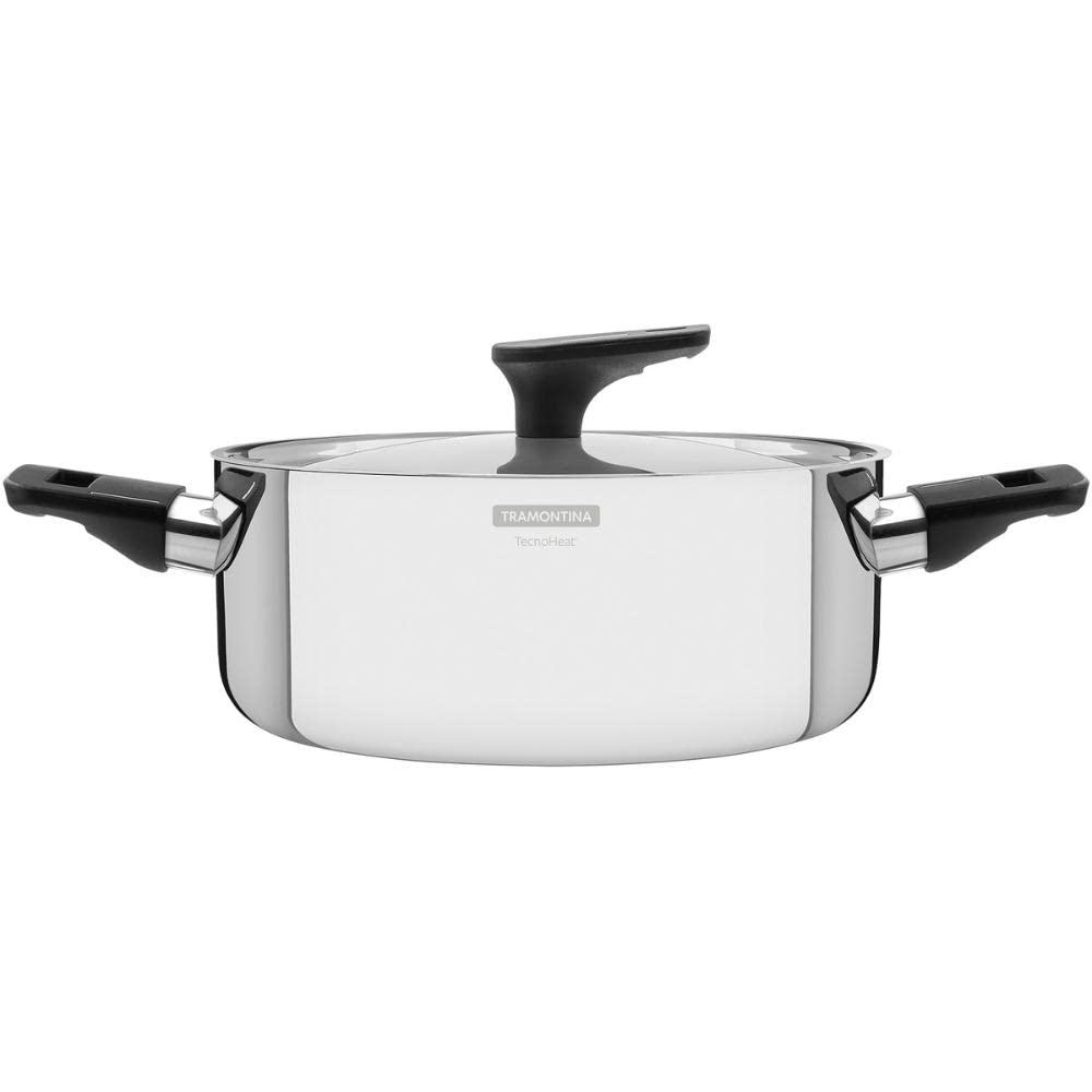 Caçarola Aço Inox Com Alcas Grano Baquelite Tramontina | Baquelite