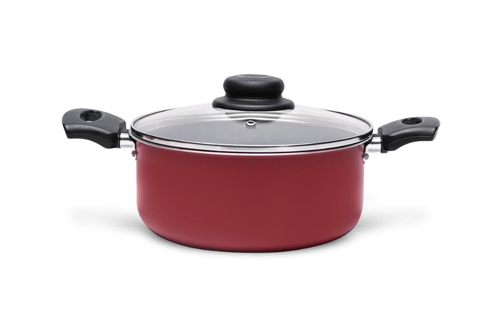 Brinox - Caçarola Com Tampa Ruby 20x9cm 2,6L - Vermelho