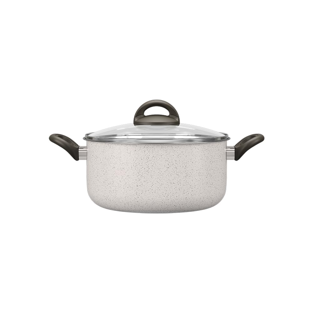 Brinox - Caçarola com Tampa 22Cm 3,5L Ceramic Life Suprema - Vanilla