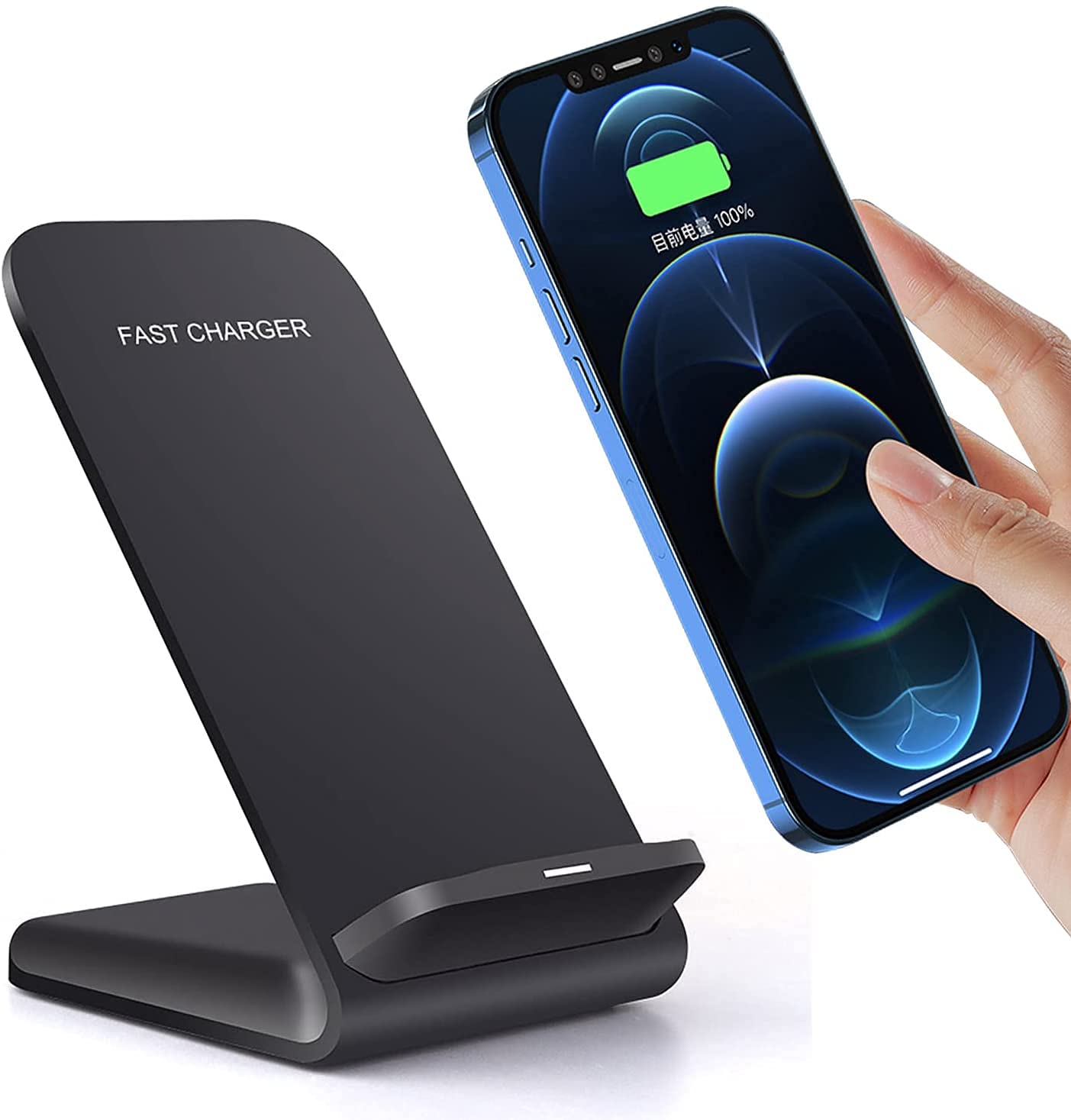 Carregador sem fio 20W máx. Suporte de carregamento rápido sem fio compatível com iPhone