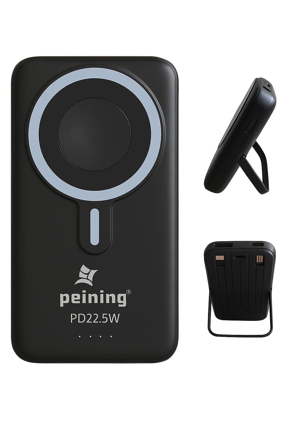 Carregador portátil Power Bank Indução PD22.5W, 10.000mAh, Carregador por Indução com