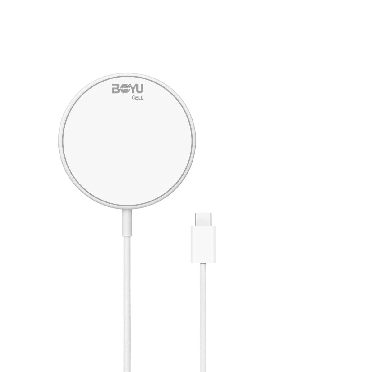 Carregador Por Indução Magnético 15W USB-C Cabo 1 Metro