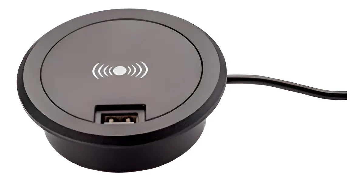 Carregador Indução Wireless Embutir Para Mesa Bancada 10w