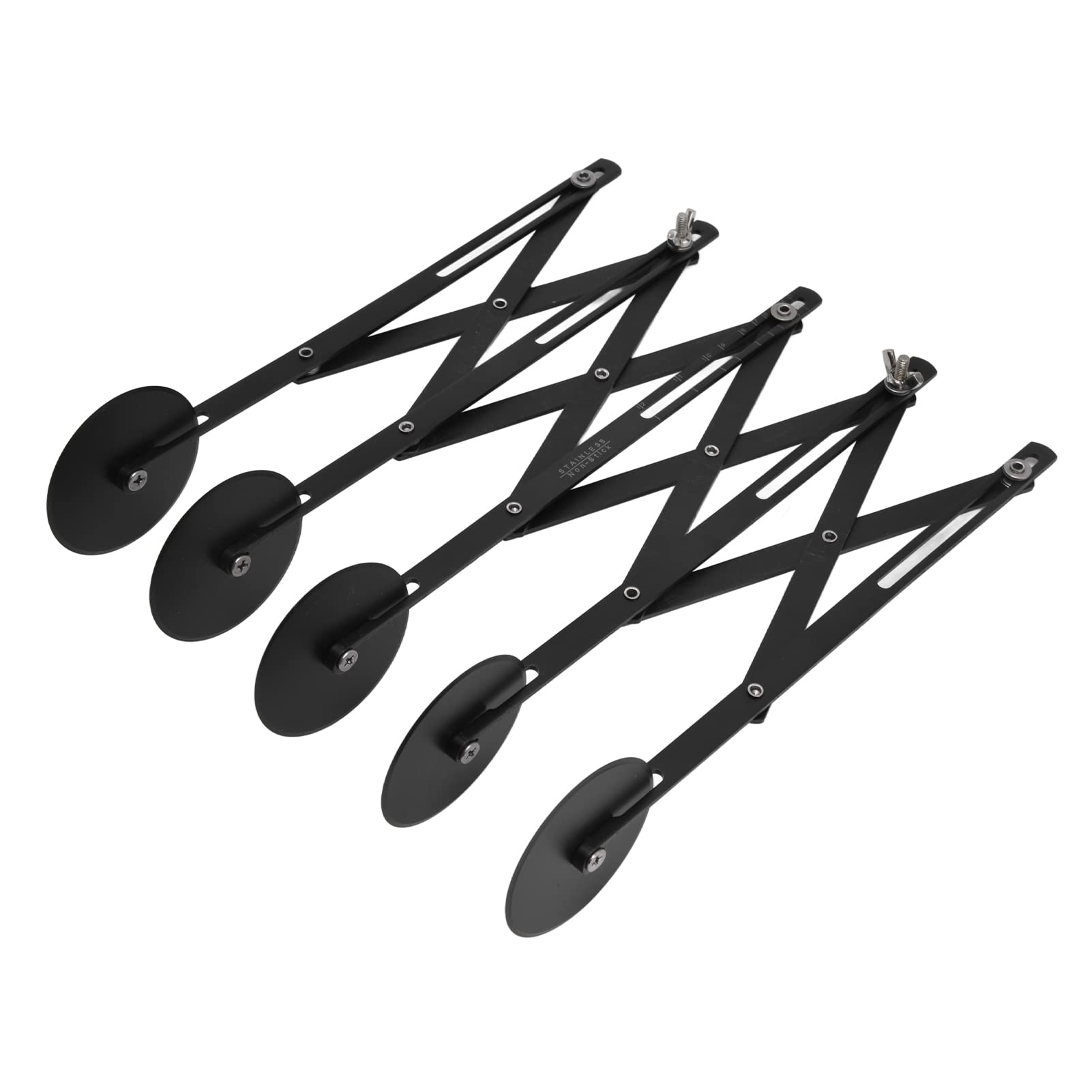 BTSEURY Cortador de pizza, faca de massa de aço inoxidável, cortador de pizza expansível,