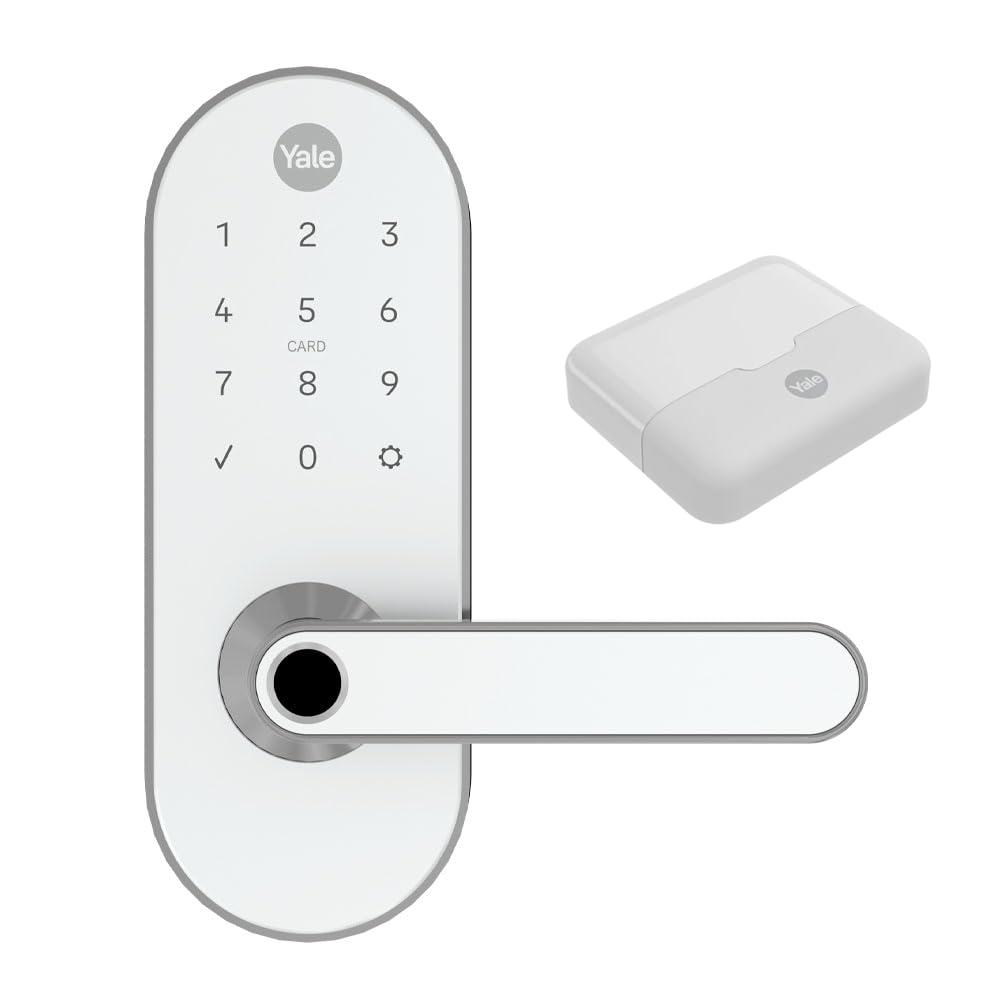 Combo Fechadura Digital YMC 420W Branco | Yale