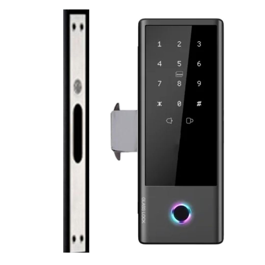 Fechadura Biométrica Digital Gt Pro Ideal Tech Eletrônica Porta De Vidro (Vidro no