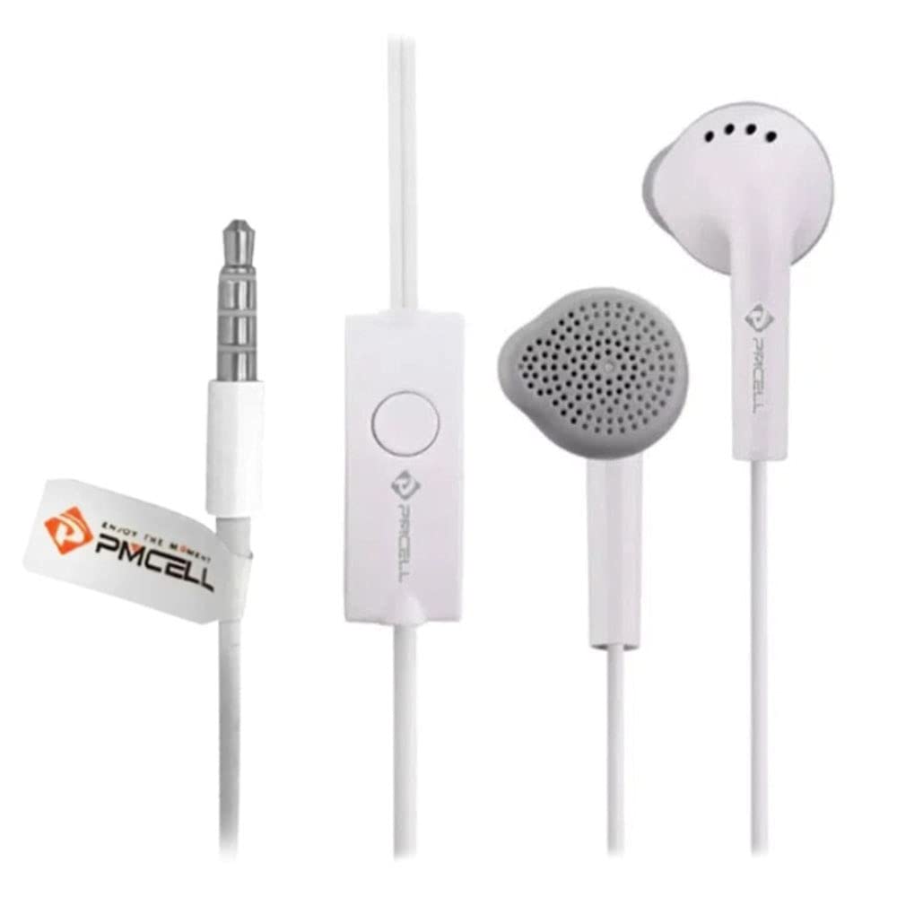 Fone De Ouvido Celular Branco Com Microfone e com bom grave 3.5 Mm