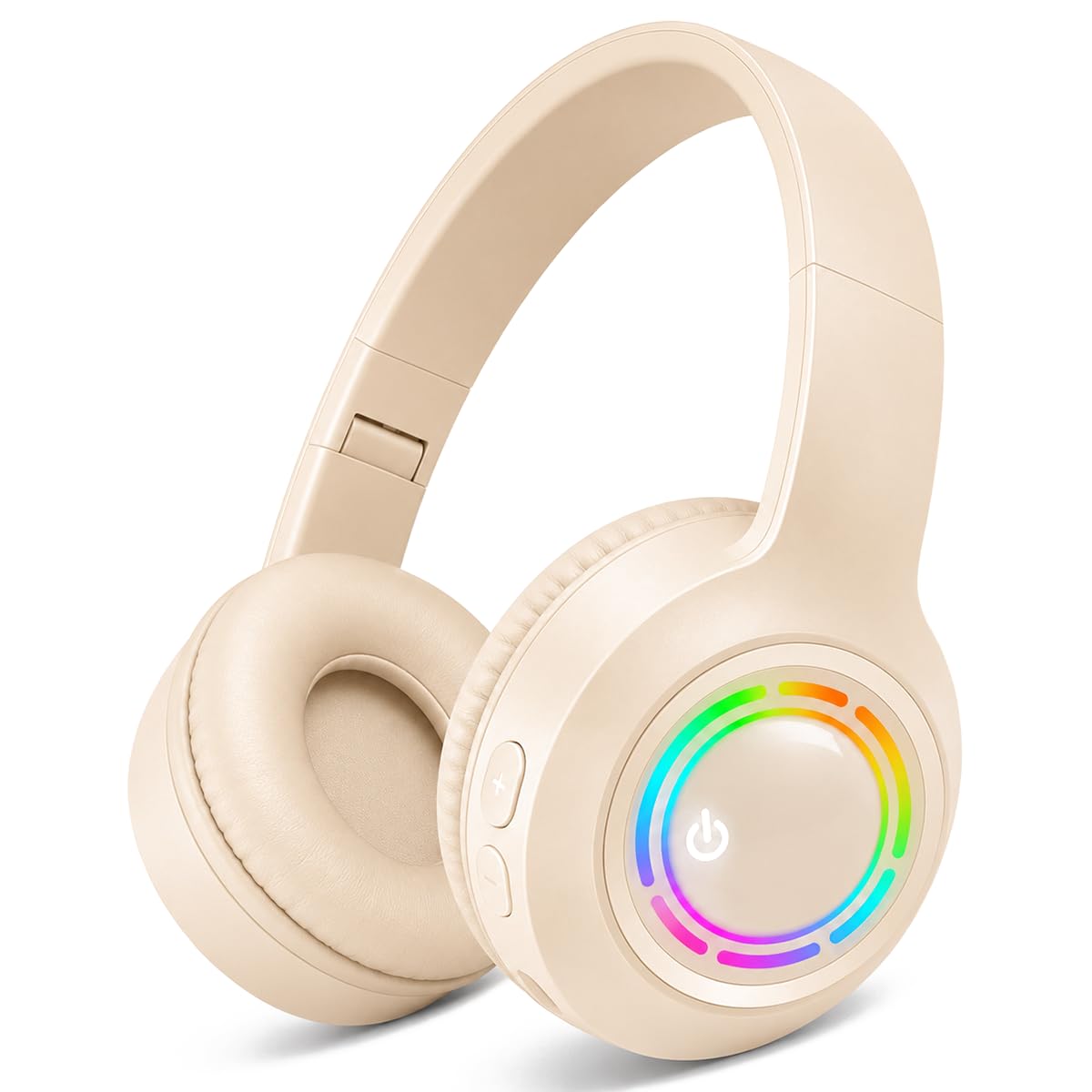 Fone de Ouvido Bluetooth Sem Fio, Headset Iluminação LED RGB, com Microfone, Entrada P2