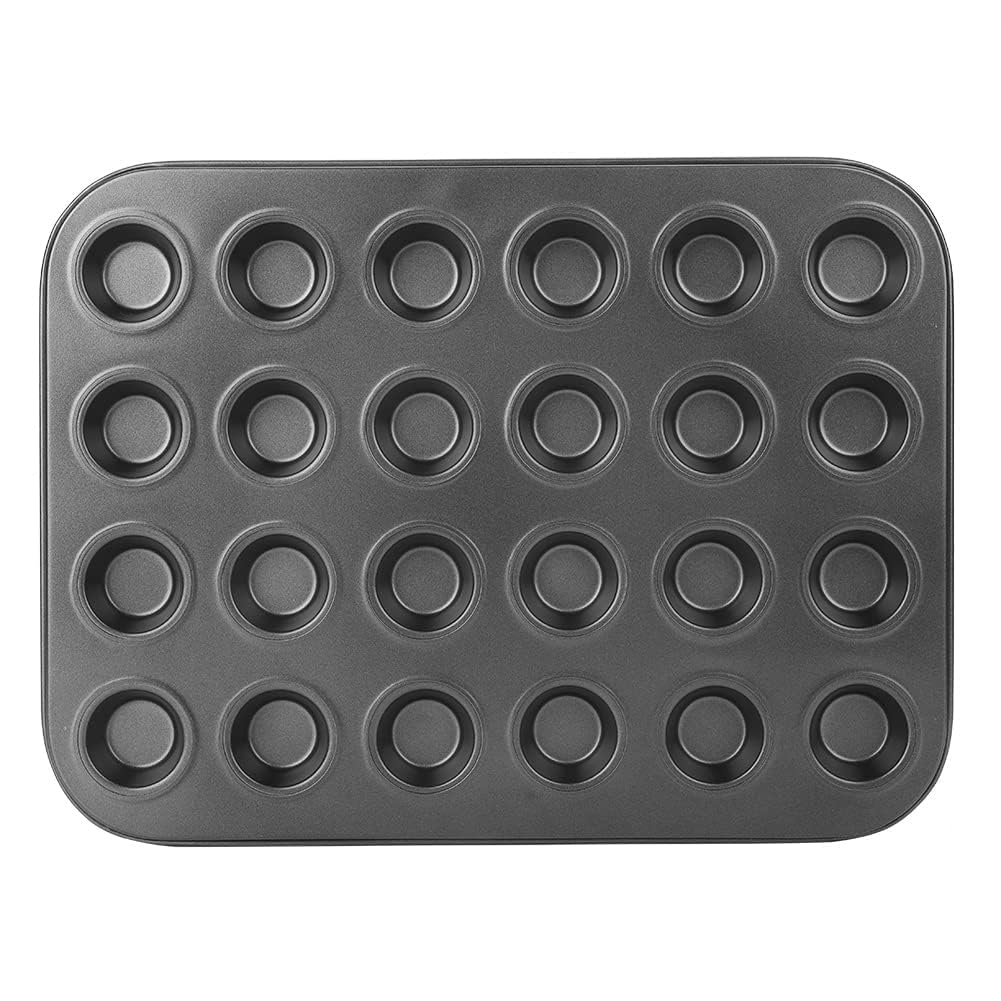 Formas de muffin, forma de cupcake em forma de muffin, 24 xícaras, forma antiaderente de