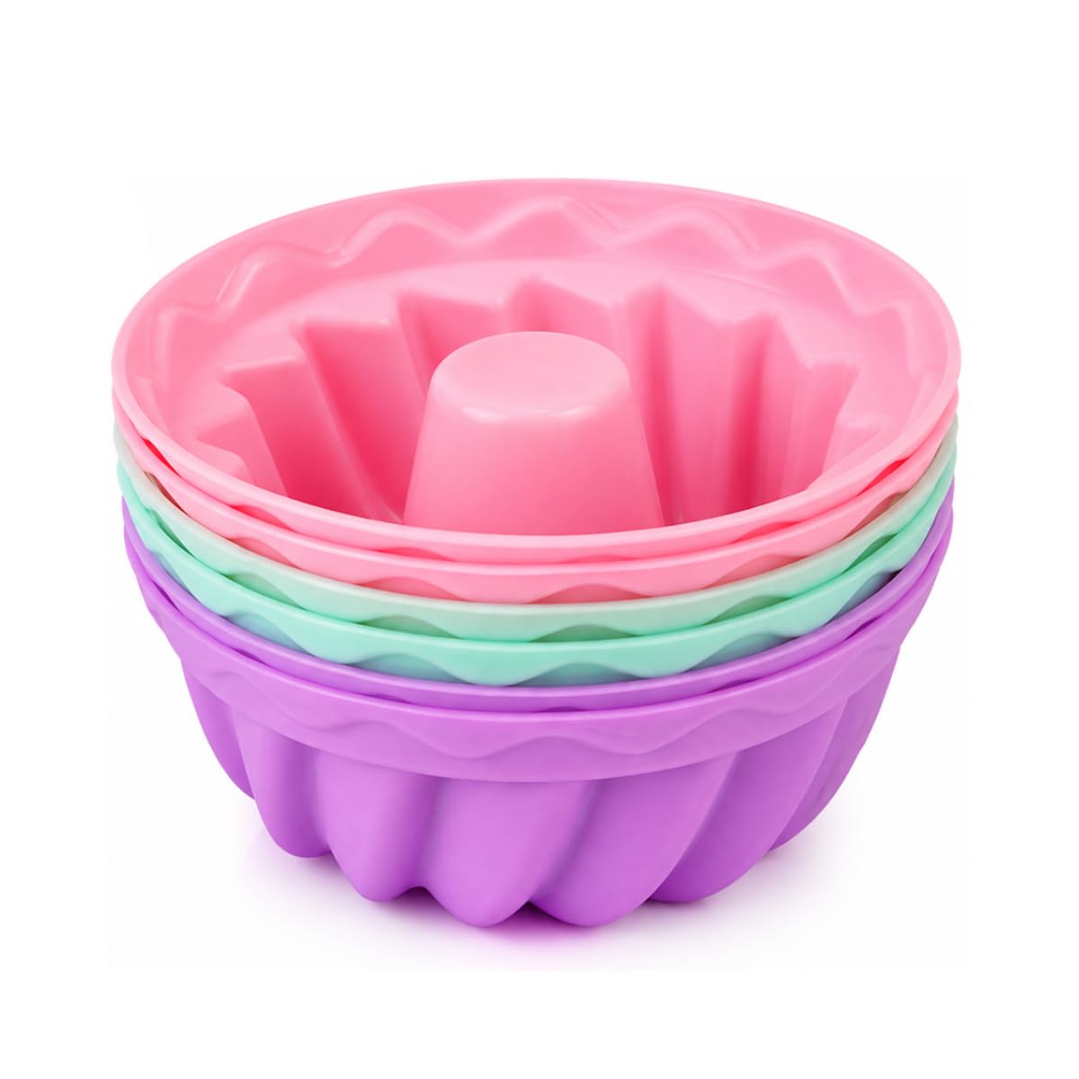 Kit 6 Formas de Cupcake de Silicone Antiaderente Reutilizável Ideal para Receitas Muffim