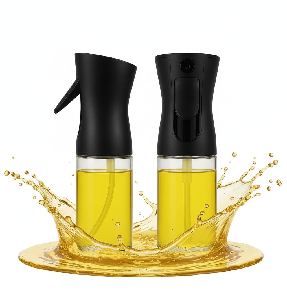 Borrifador Spray para Azeite e Óleo 200ml – Dispenser Pulverizador para Temperos, Vinagre