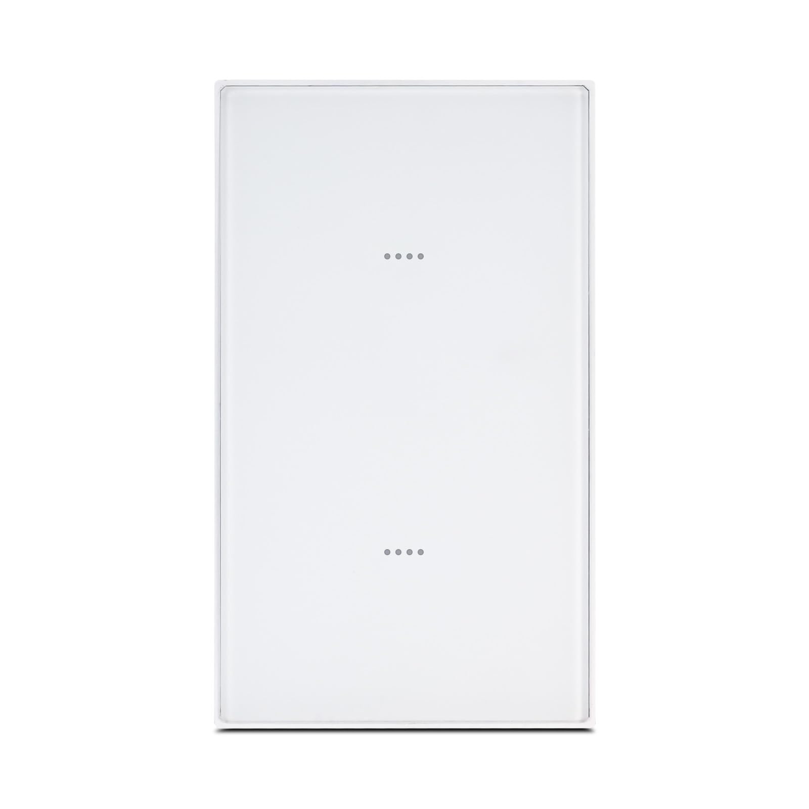 EKAZA Interruptor Inteligente Soft Touch Vênus, W-Fi + Bluetooth, 2 Botões, Branco,