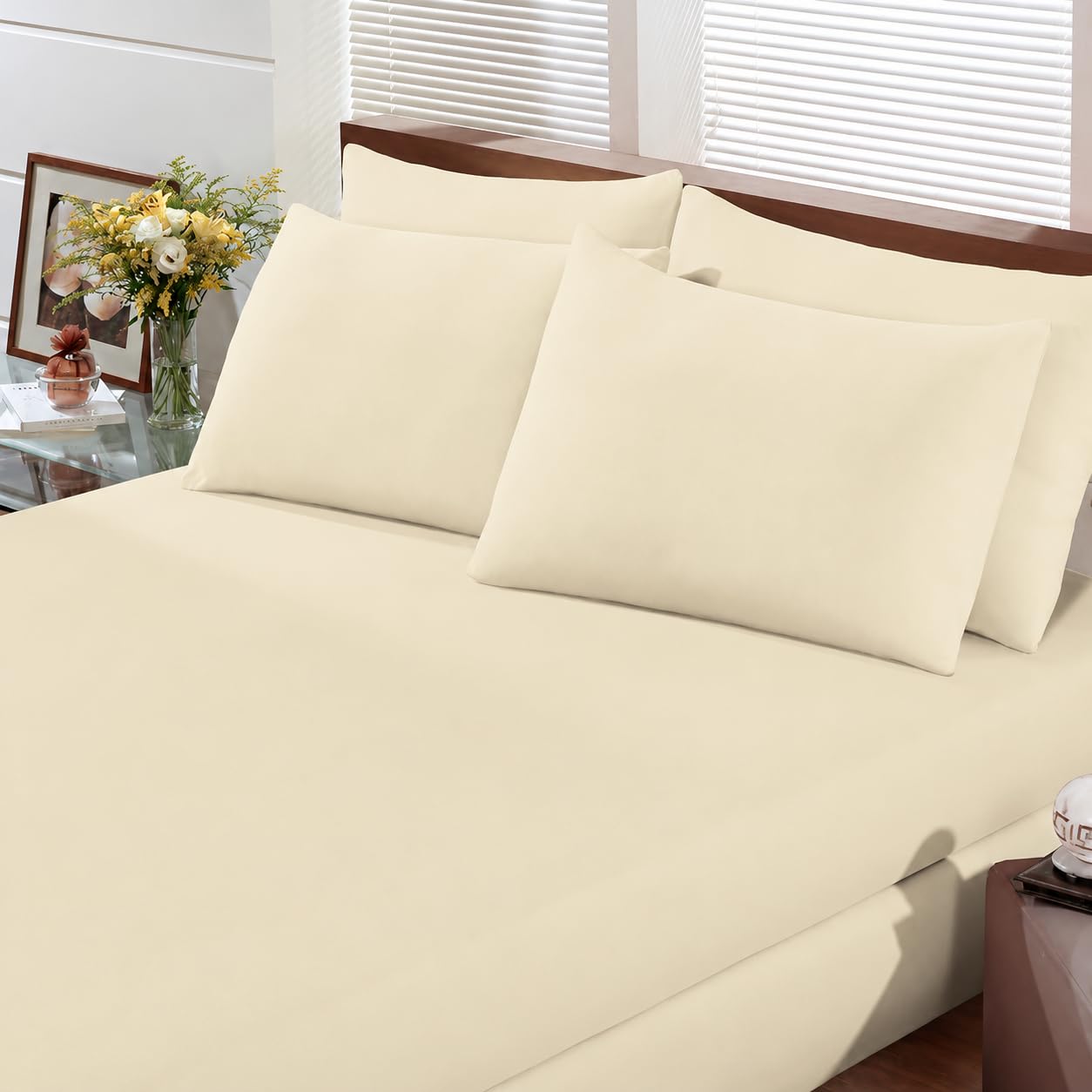 Jogo de Cama Casal 100% Algodão 3 Peças Pérola