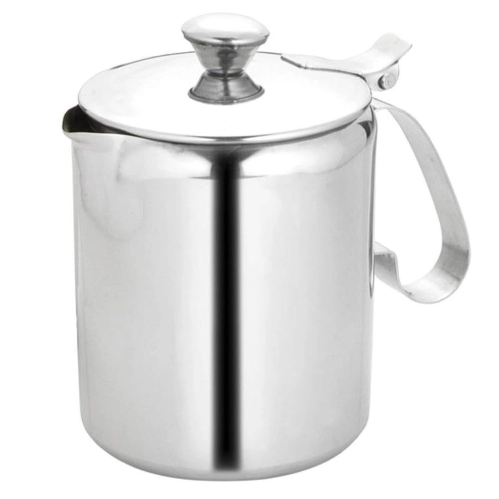 Bule Leiteira Leite Café Aço Inoxidável 750ml Com Tampa