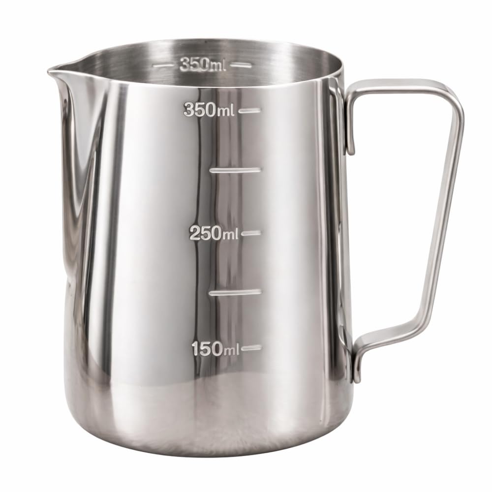 Jarra Barista Inox 350ml para Espumar Leite – Pitcher Profissional Aço Inoxidável com