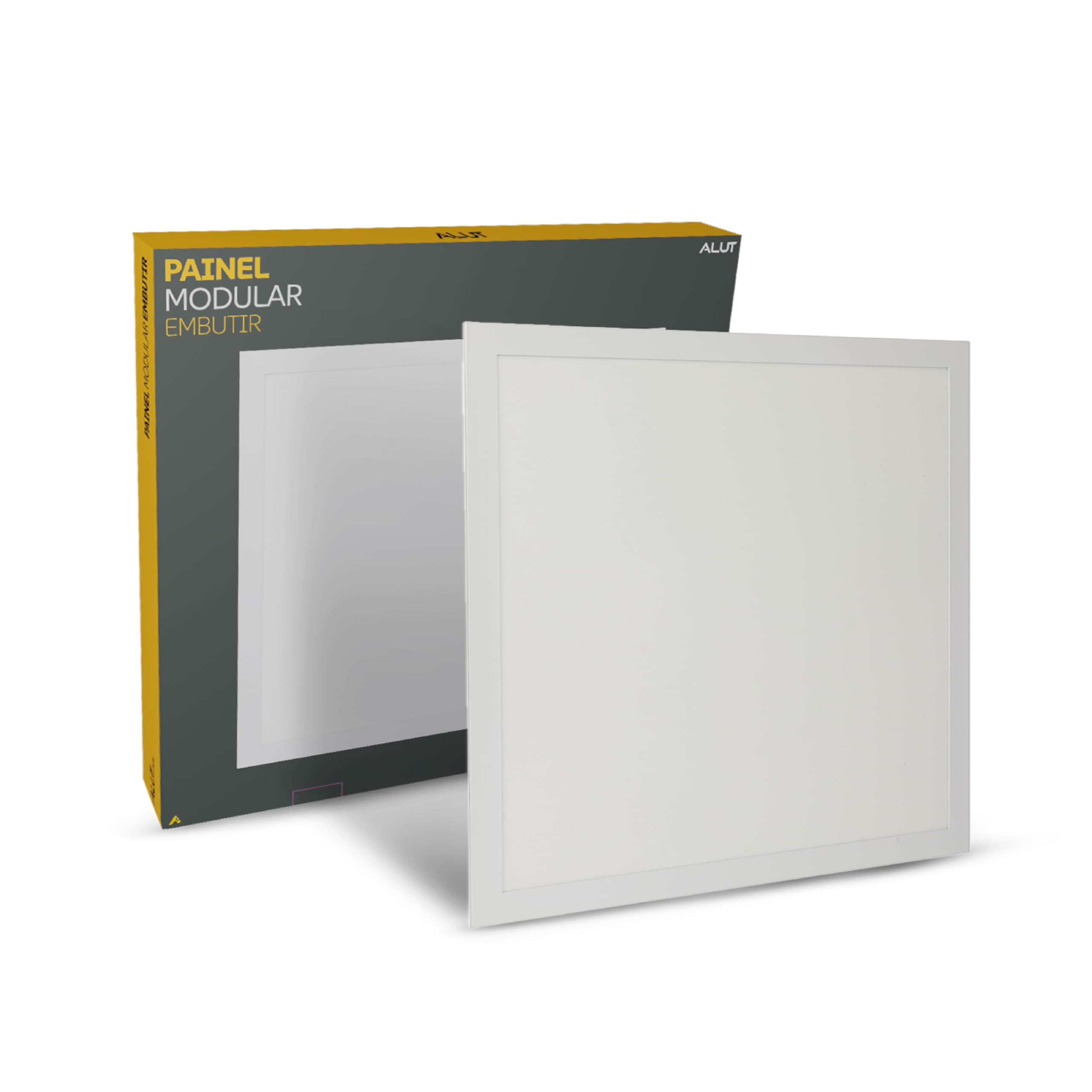 Alut Painel LED Plafon 50W 6500K Branco Frio, Quadrado de Embutir, Bivolt, para Gesso e