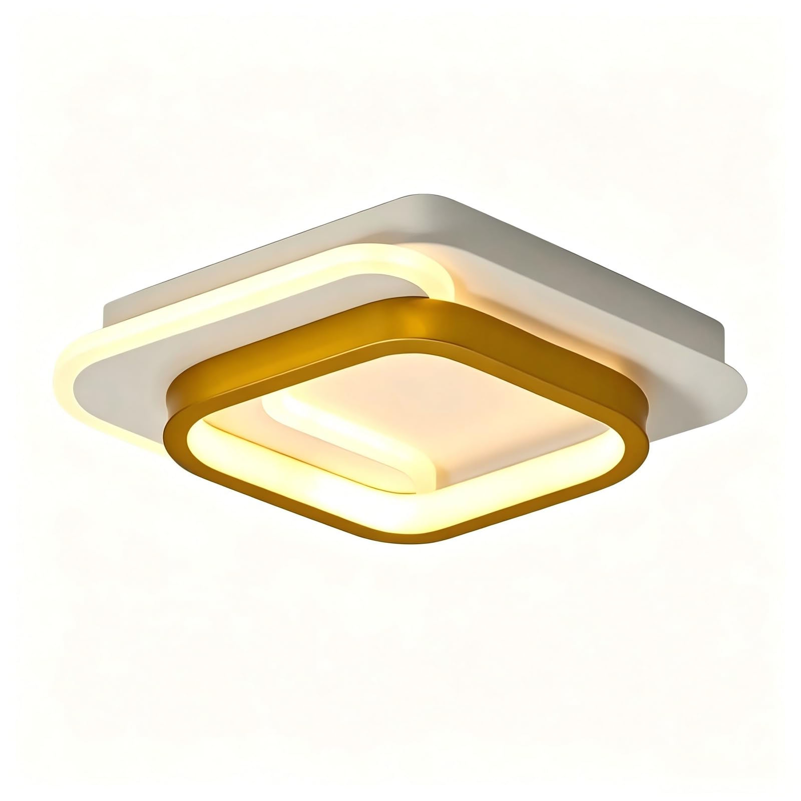 EKROTOK Luz De Teto 23 * 23 * 6CM, Luminária de Teto com 3 Cores Claras para Sala de