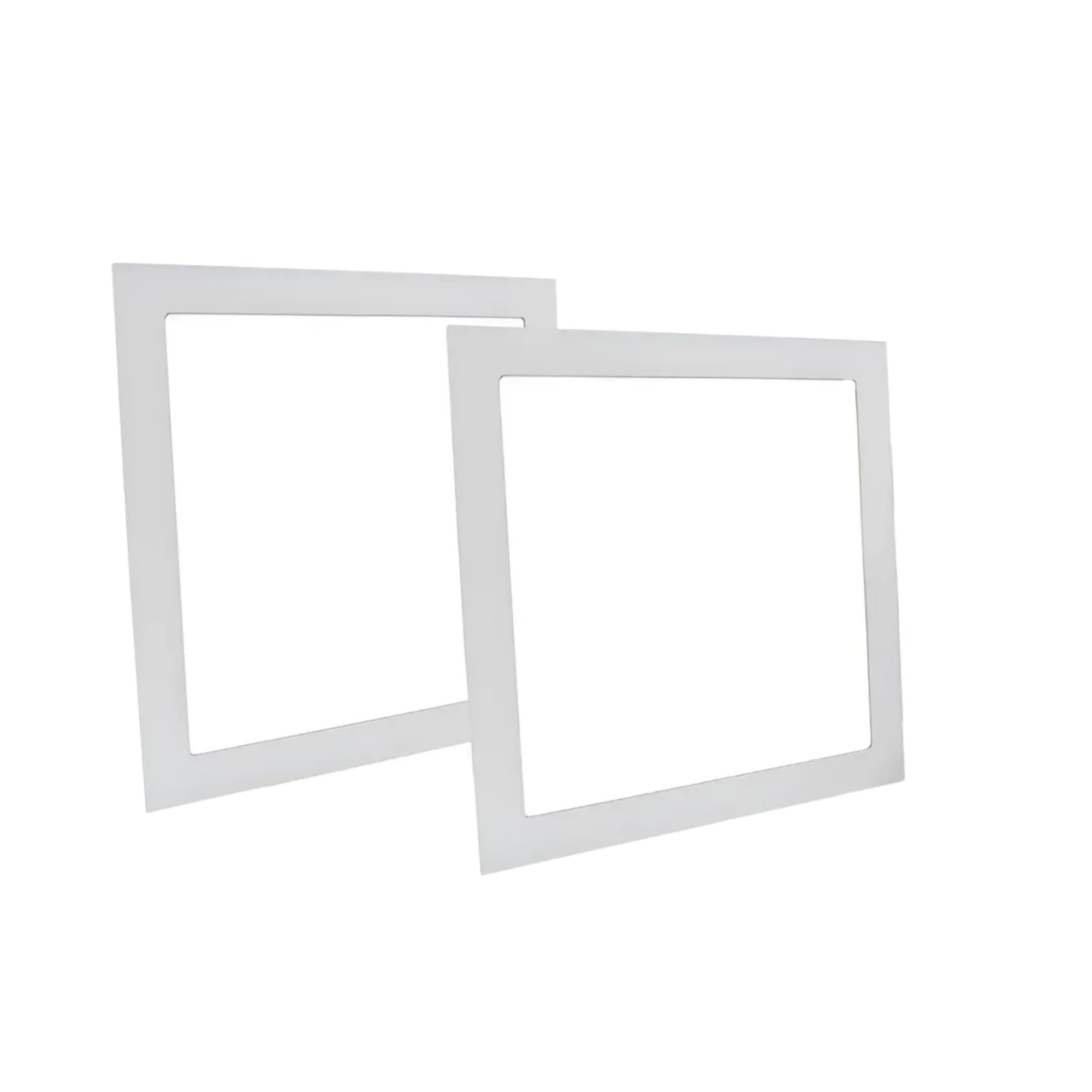 Kit 2 Luminária Painel LED Embutir 18W Quadrado Bivolt Branco Frio 6500K | Plafon LED