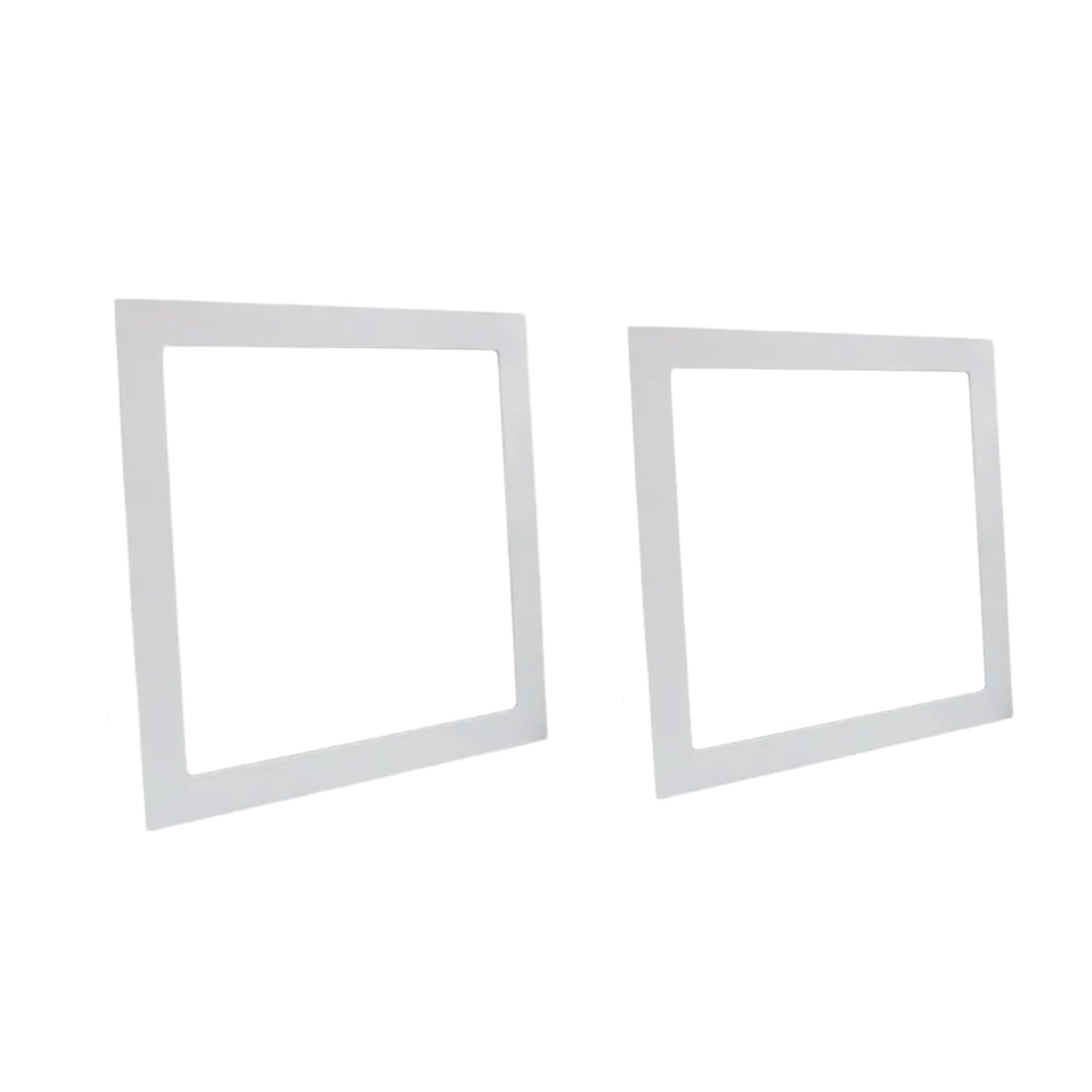 Kit 2 Plafon LED Embutir 25W Quadrado Slim Bivolt Branco Quente 3000K | Painel Luminária
