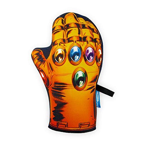 Luva de Forno Thanos Fábrica Geek Roxo Neoprene, 100%