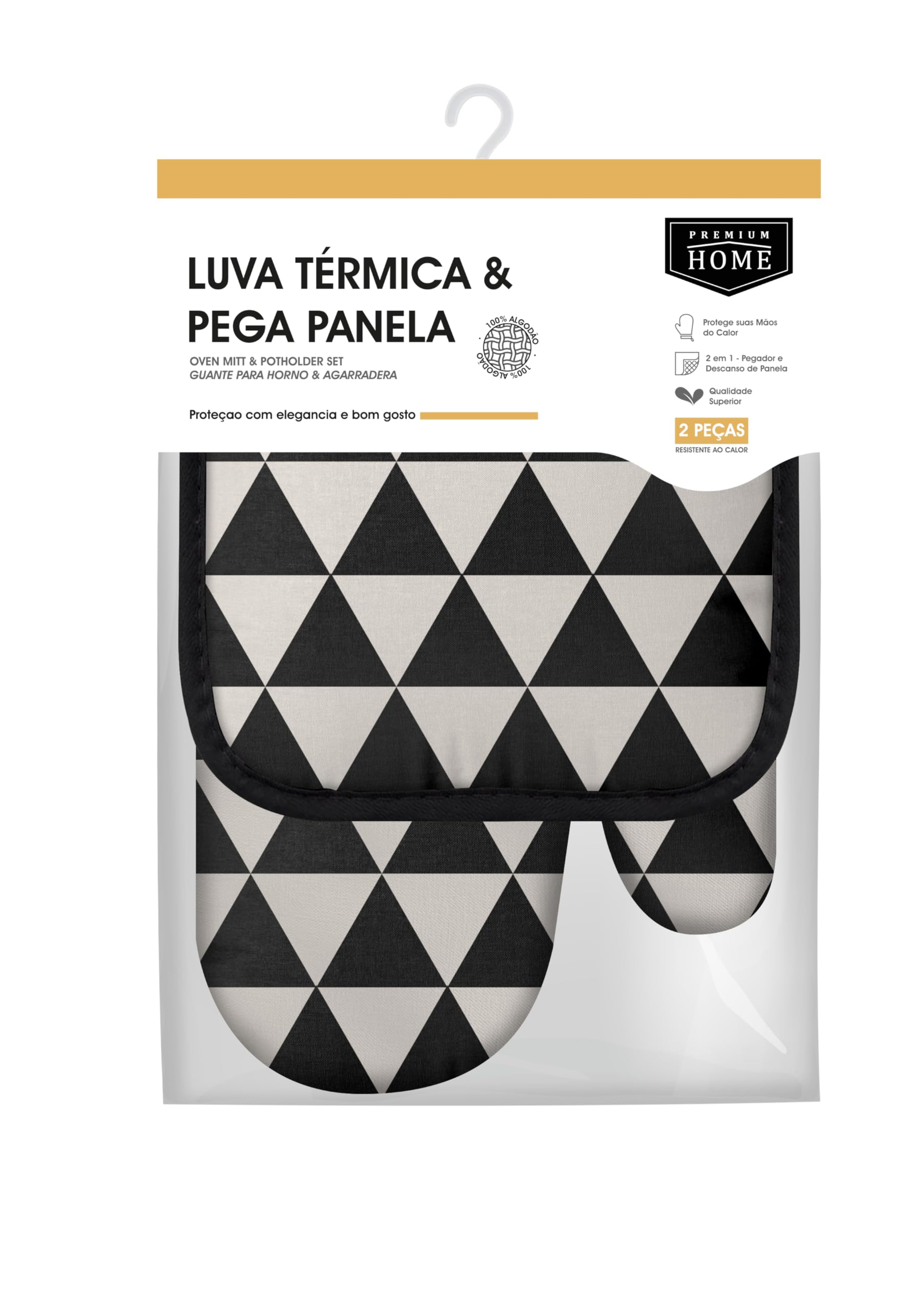 Kit Luva Térmica & Pega Panela - Triangle Tessellation | Premium Home (Ref. 411-A)