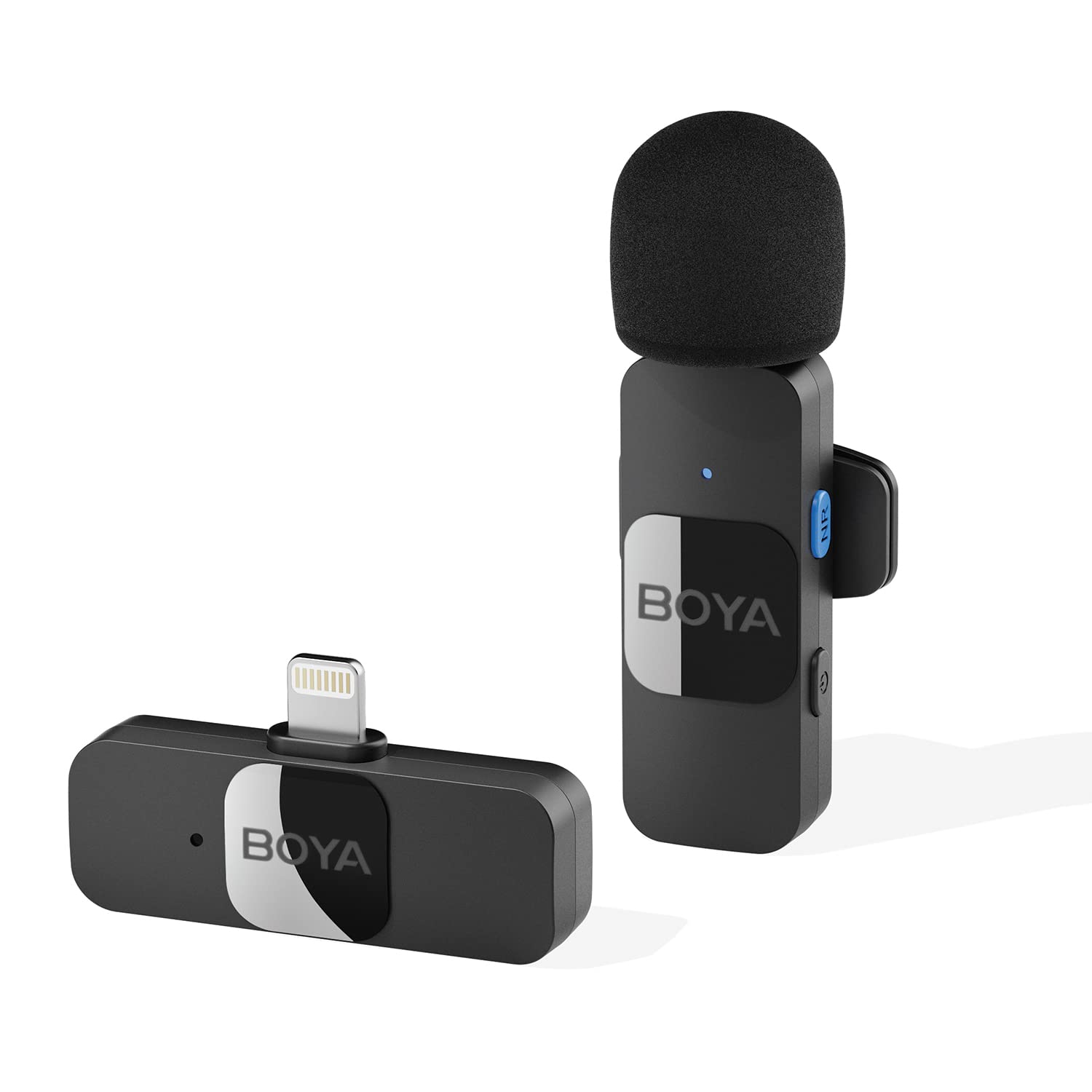 BOYA Microfone de lapela sem fio para iPhone,iPad,smartphone,minilapela,microfone,grampo,p