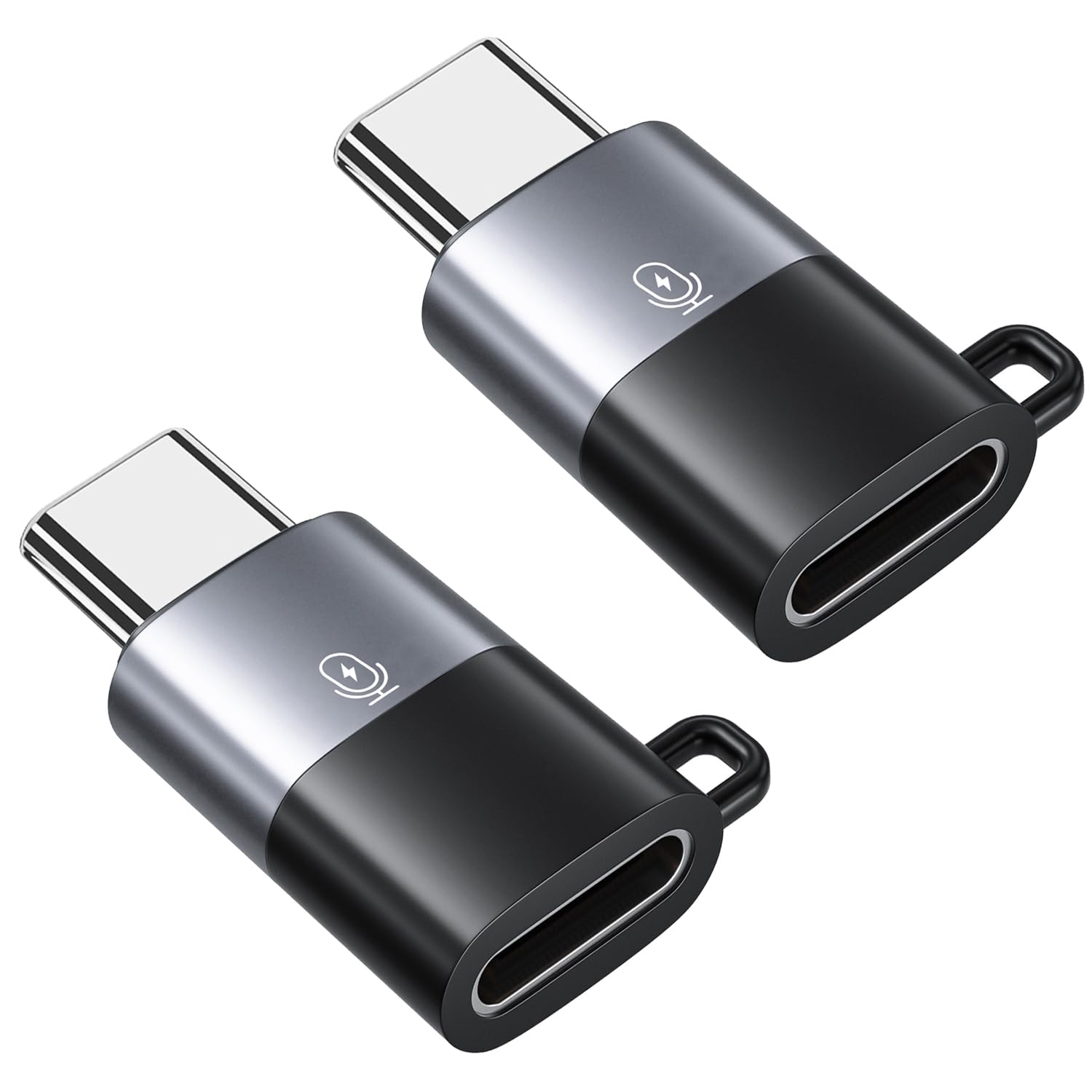 AreMe Pacote com 2 adaptadores de microfone USB C para lavalier, conversor macho tipo C