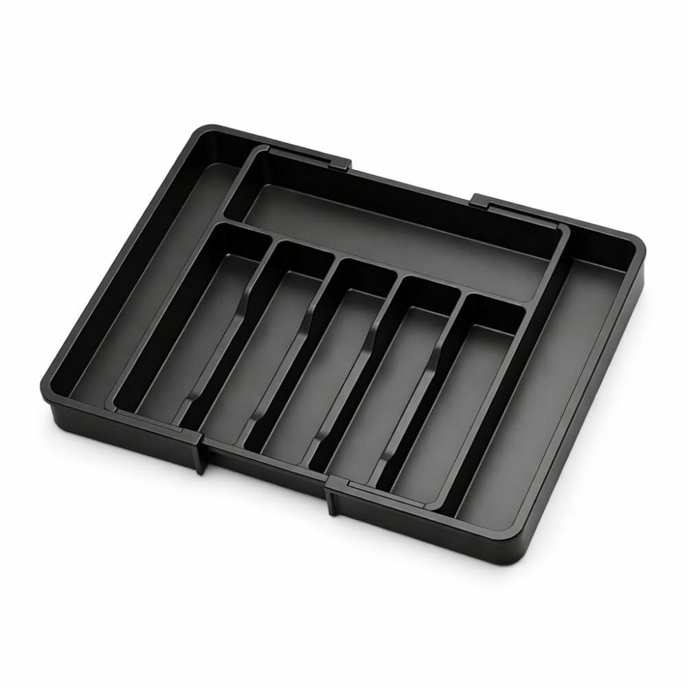Organizador de Gaveta para Talheres Ajustavel e Extensivel – Porta Talheres Grande com 8
